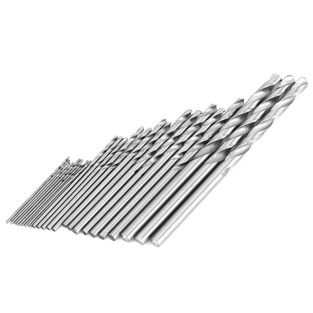 16-Piece HSS High-Speed Steel Drill Bit Set - Straight Shank Spiral Drill Bits for Metal, Wood & Plastic - Perfect for DIY, Electrical Work & Home Improvement Projects