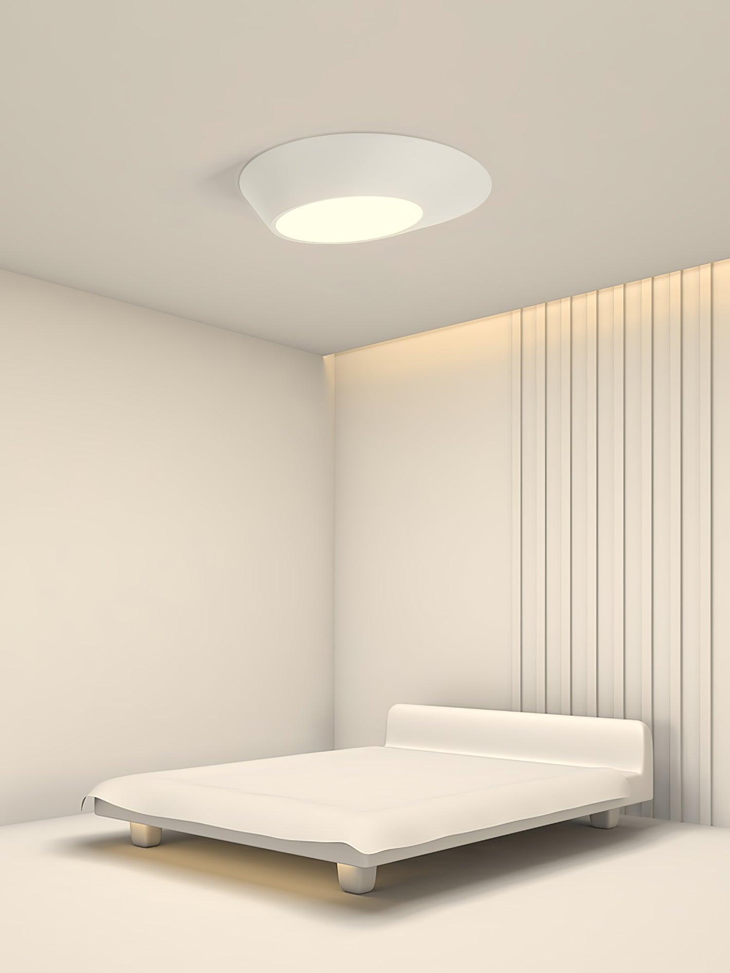 Modern Angled Ceiling Light Fixture - Adjustable LED Flush Mount for Kitchen, Bedroom & Hallway - Energy Efficient Lighting Solution for Home & Office
