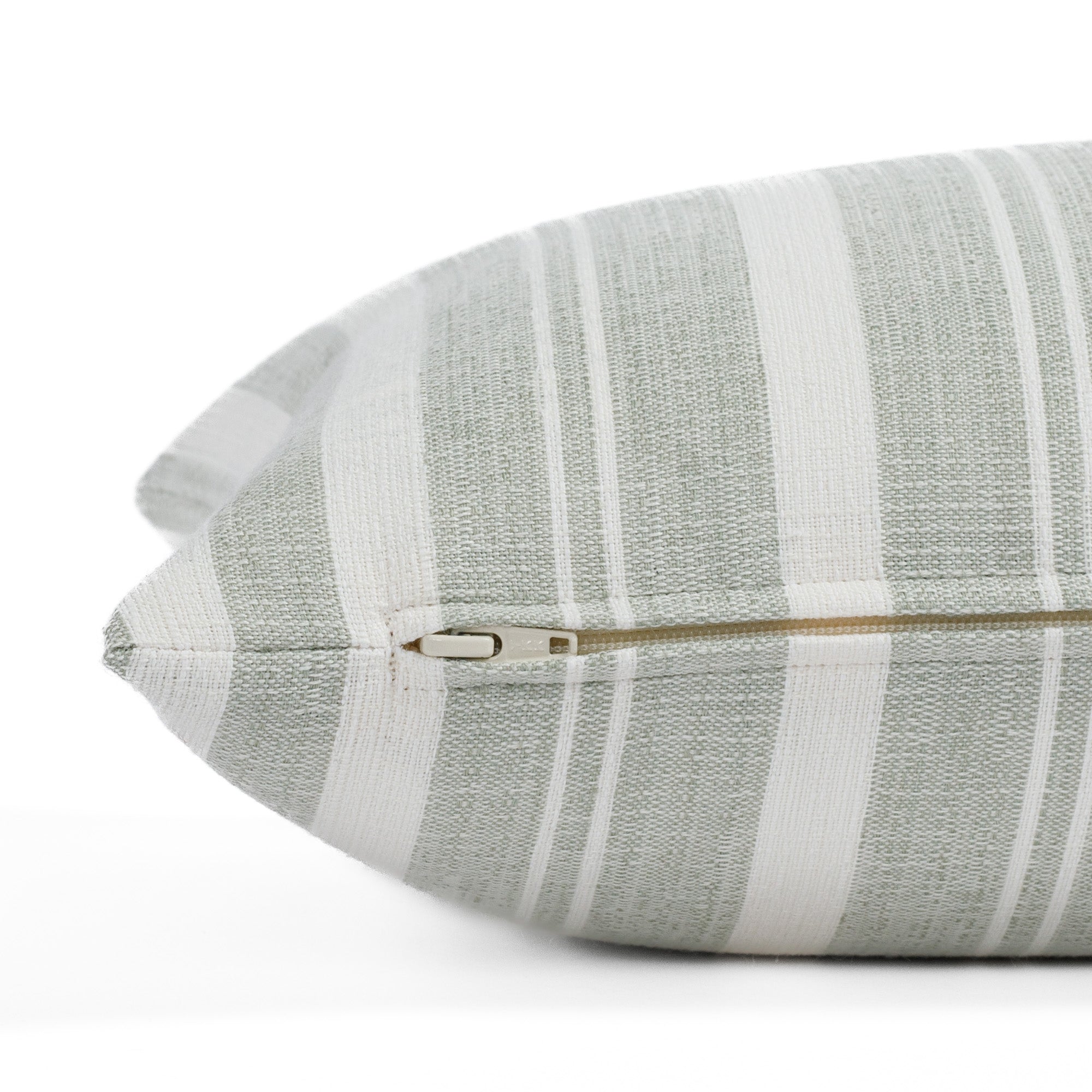 Tranquil 12x24 Outdoor Lumbar Pillow in Sage Green - Waterproof Patio Cushion for Garden, Poolside & Porch Relaxation