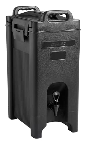 5-Gallon Insulated Commercial Beverage Dispenser - Hot & Cold Drink Server with NSF Certification, Black (29A-001) - Perfect for Restaurants, Cafes, Catering & Outdoor Events