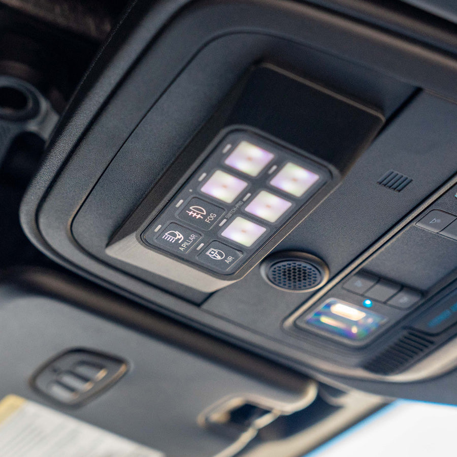 2021-2024 Ford Bronco & Bronco Raptor SDHQ Built Switch Pros SP 9100 Keypad Mount | Off-Road Accessory for Lighting & Winch Control | Perfect for Overlanding & Trail Adventures