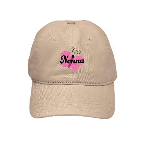 Khaki - Nonna Grandma Butterfly Cap