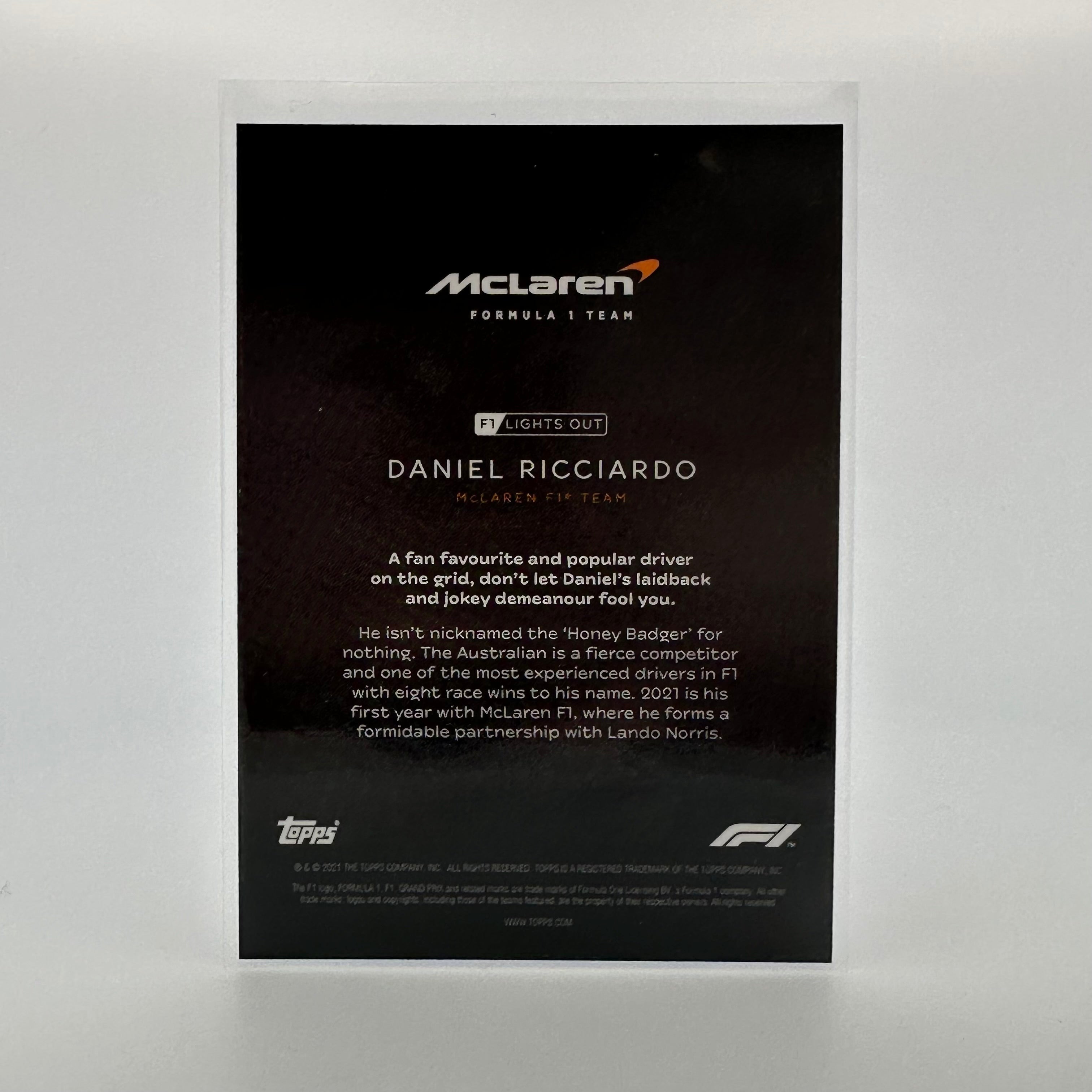 25 Daniel Ricciardo F1 Drivers Purple Parallel Collectible Card - Perfect for Racing Fans and Memorabilia Collectors