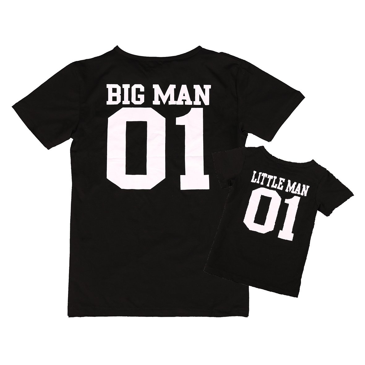 Big Man Little Man Matching T-Shirts for Father and Son - Cute Family Outfits for Casual Wear, Holidays & Photo Shoots