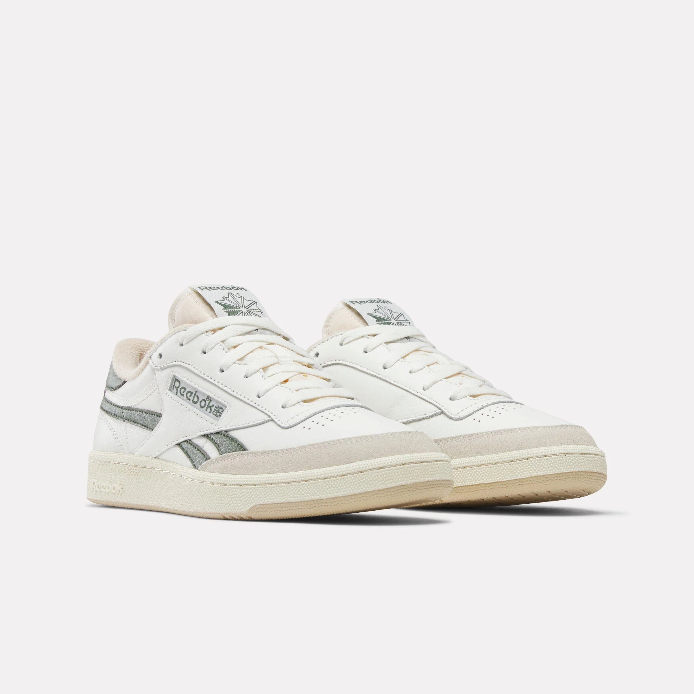 Men's Club C Revenge Sneakers - Classic White Leather Low-Top Shoes for Casual Wear & Street Style | Perfect for Everyday Outfits, Gym, and Urban Fashion
