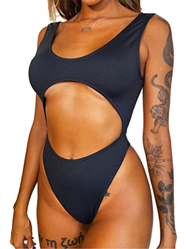 Vintage Patchwork Swimwear for Women - Retro High Waist Bikini & Monokini Beachwear - Slim Fit Bathing Suit for Pool, Vacation & Summer Fashion