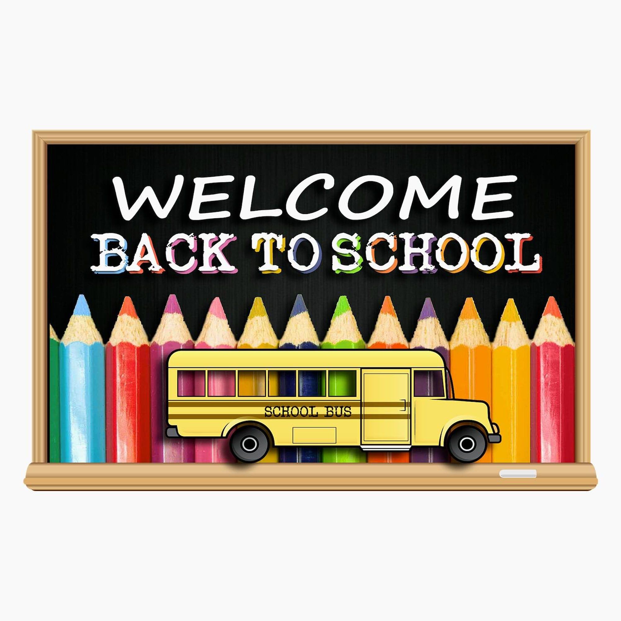 Welcome Back to School Bus Greeting Cards - 20-Pack Blank Inside Note Cards for Birthdays, Teachers & Students | Matte Finish for Classroom Celebrations & Special Occasions