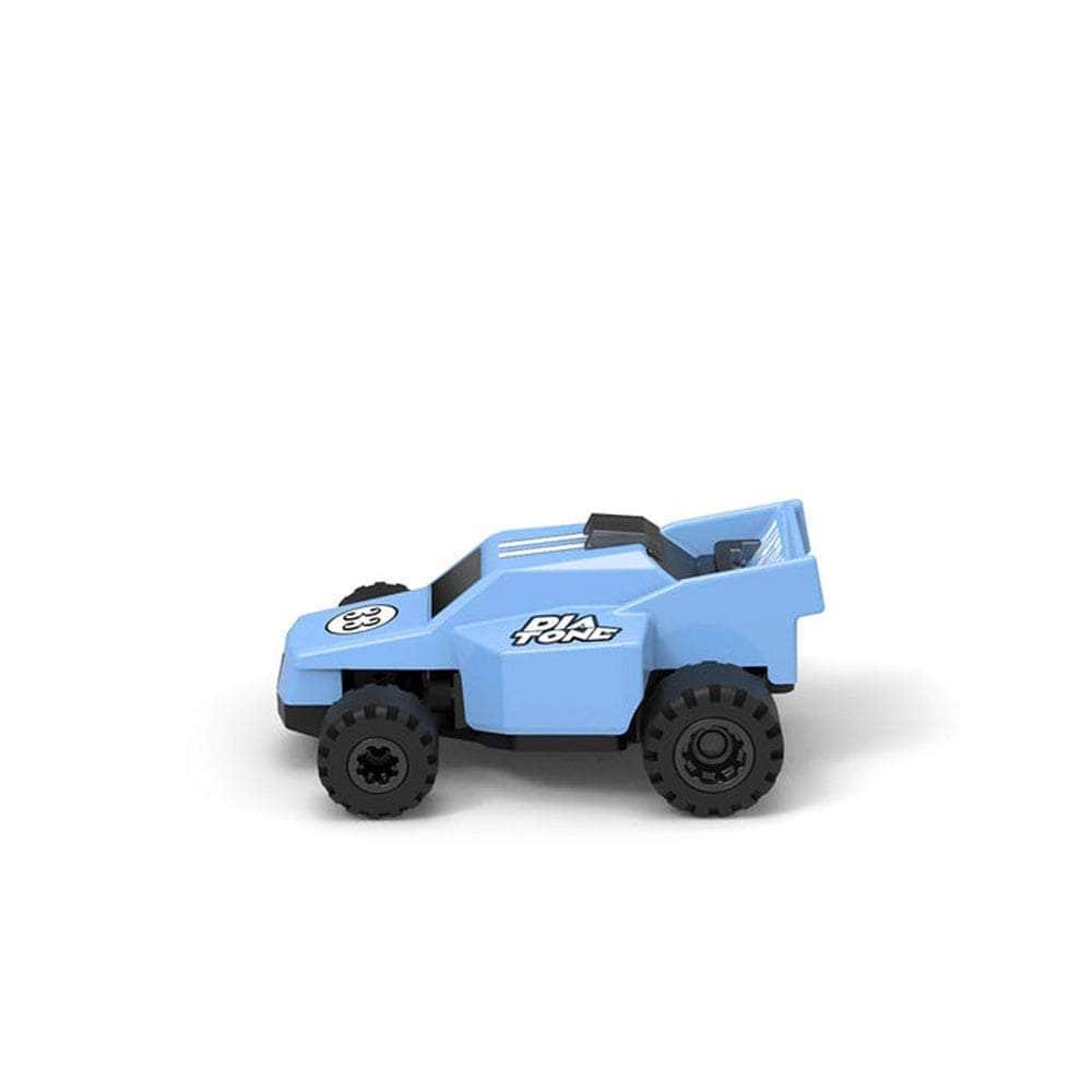 Diatone 1:76 Q33 Karting RC Racing Car Set - 60min Playtime, Ready-to-Run w/ 2 Cars, Extra Body, Transmitter & Charger (Blue) - Perfect for Indoor Racing, Kids Birthday Gifts & Family Fun Activities