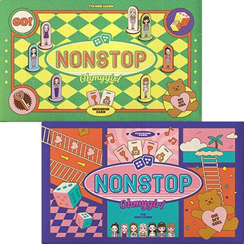 OH MY GIRL [NONSTOP] 7th Mini Album (Random Version) - CD, Photo Book, Cards, Game Board & Marker Set | Official K-POP Merchandise | Perfect for K-POP Fans & Collectors | Great Gift for Music Lovers & K-POP Enthusiasts