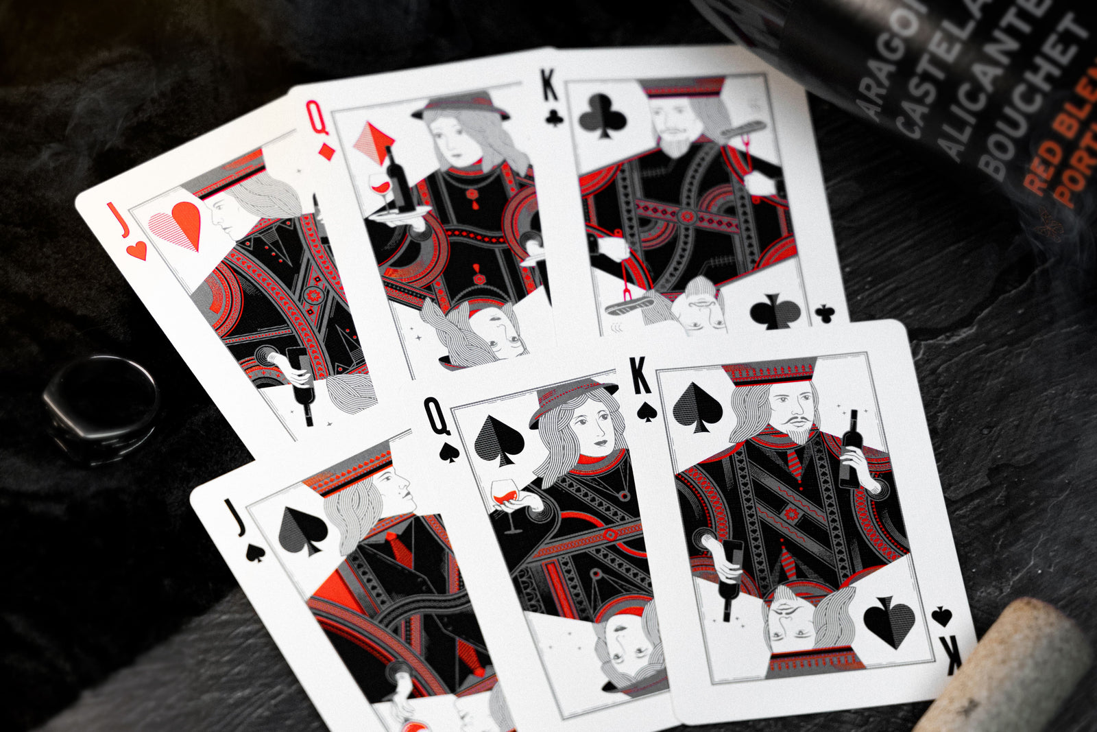 Premium Wine-Themed Playing Cards - Elegant 52 Deck for Poker, Blackjack & Game Nights - Perfect for Wine Lovers & Entertaining Guests
