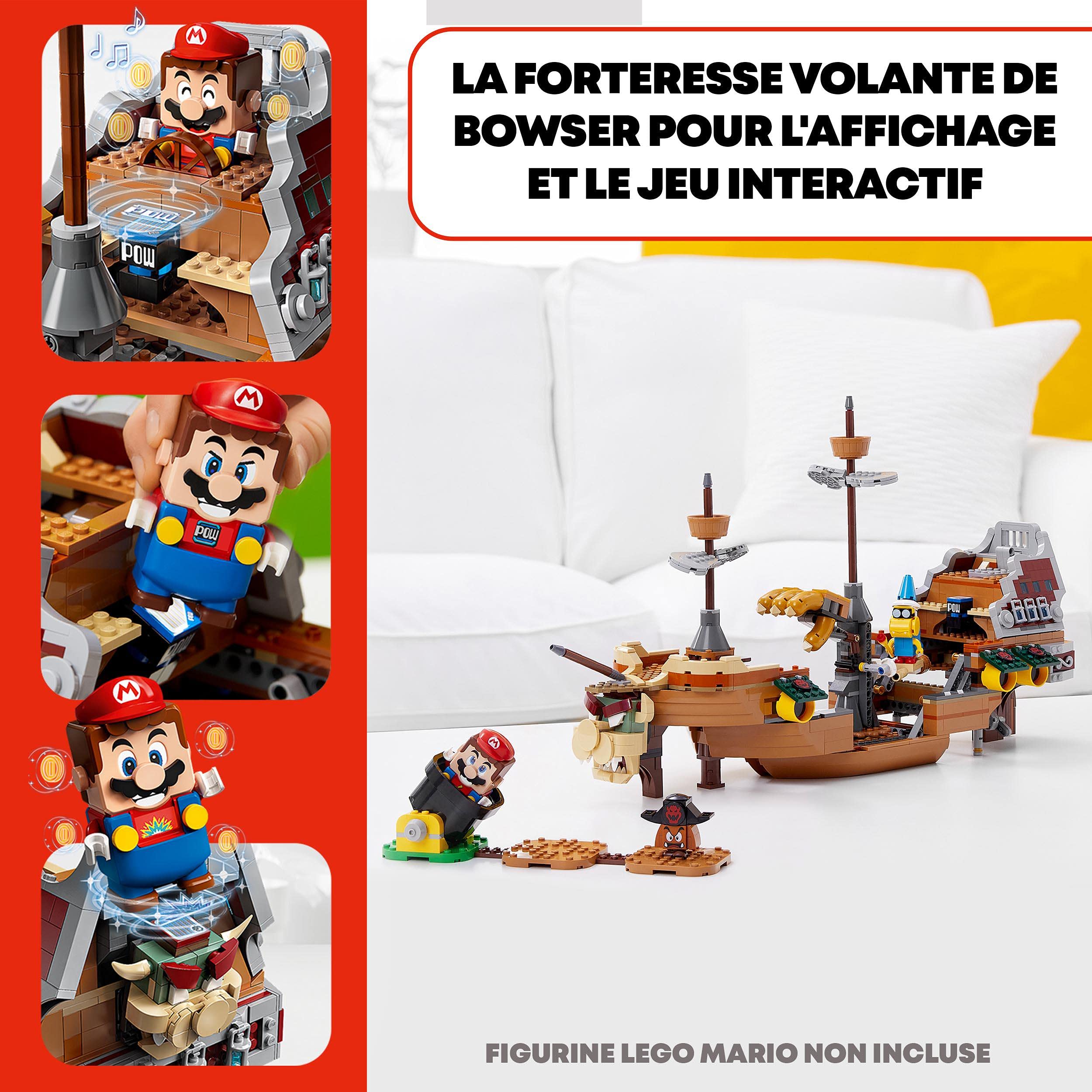 LEGO Super Mario Bowser Flying Fortress Expansion Set - 71391 Building Toy with 3 Figures for Kids | Creative Play & Gift Idea for Mario Fans
