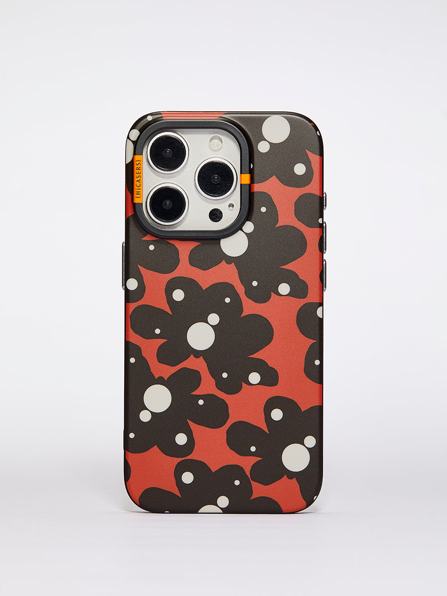 Gypsy Soul Black Floral and Raindrop Phone Case - Stylish Protective Cover for iPhone & Android - Perfect for Boho Lovers, Travel & Everyday Use
