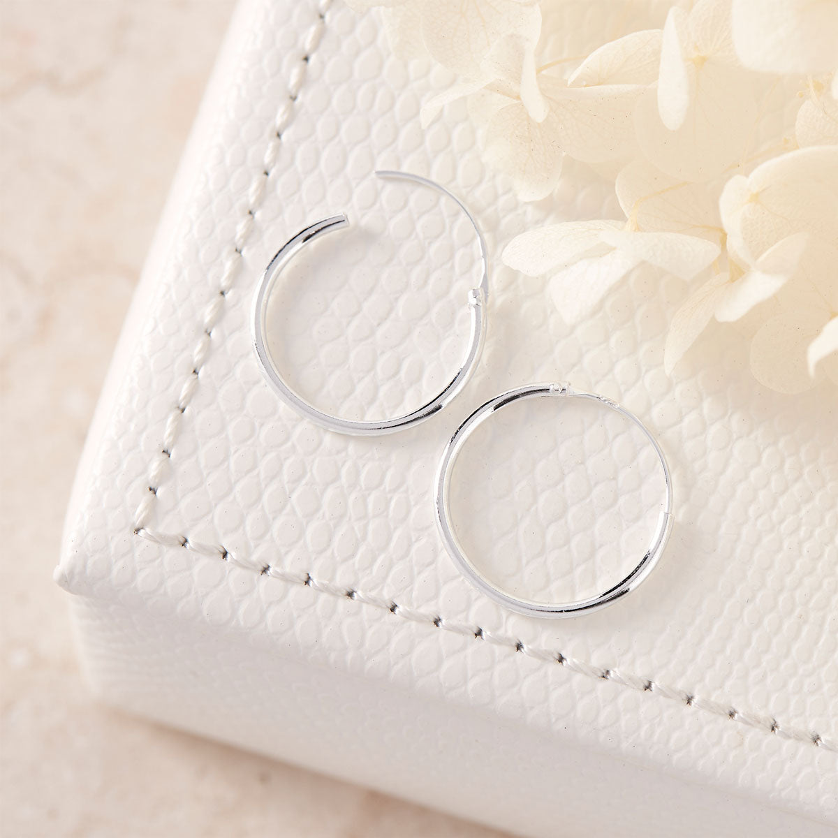Large Silver Sleepers - Hypoallergenic Stainless Steel Earrings for Women | Perfect for Everyday Wear, Parties & Gifting
