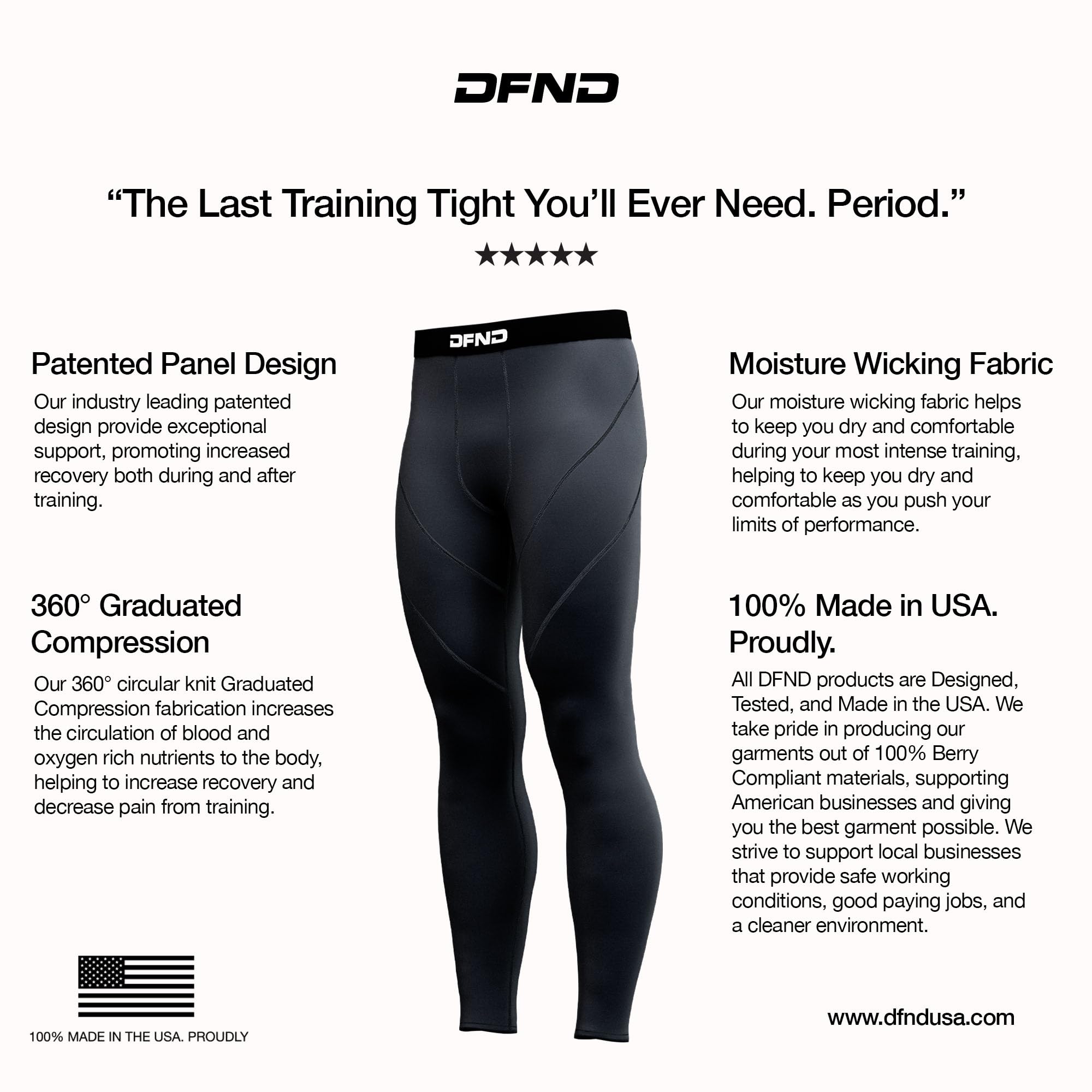 Men's Recover Rx Compression Pants for Workout & Recovery - High Performance Leggings for Running, Gym, Yoga & Post-Exercise Support