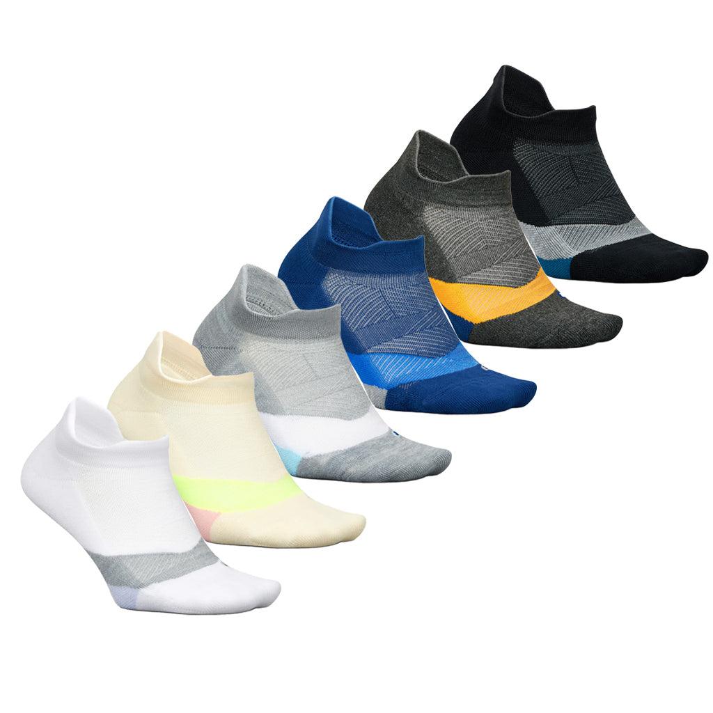Elite Light Cushion No Show Tab Socks for Women & Men - Breathable Invisible Low Cut Athletic Socks for Running, Tennis, Gym & Casual Wear
