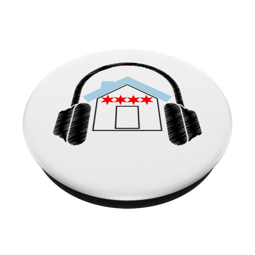 Chicago House Music PopSockets Phone Grip & Stand - Swappable Phone Accessory for iPhone, Samsung & Tablets - Perfect for Concerts, Commuting & Hands-Free Use