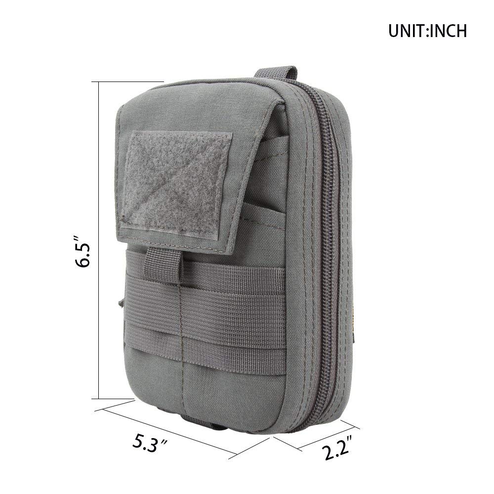 Tactical MOLLE EDC Pouch - Military Grade Admin Pouch for Outdoor Gear & Everyday Carry (EDC) - Perfect for Hiking, Camping, and Tactical Use
