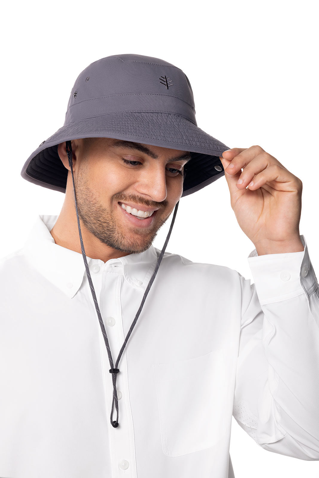Lightweight Chase Featherweight Bucket Hat for Men & Women - Carbon Black Sun Hat for Outdoor Activities, Beach, Hiking & Travel