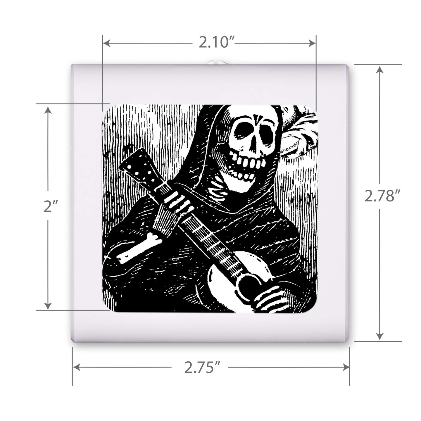 Dimmable LED Night Light with Auto On/Off Sensor - Adjustable Brightness, Warm White Light for Bathroom, Hallway, Nursery & Bedroom - Perfect for Dia de Los Muertos Decor & Nighttime Safety