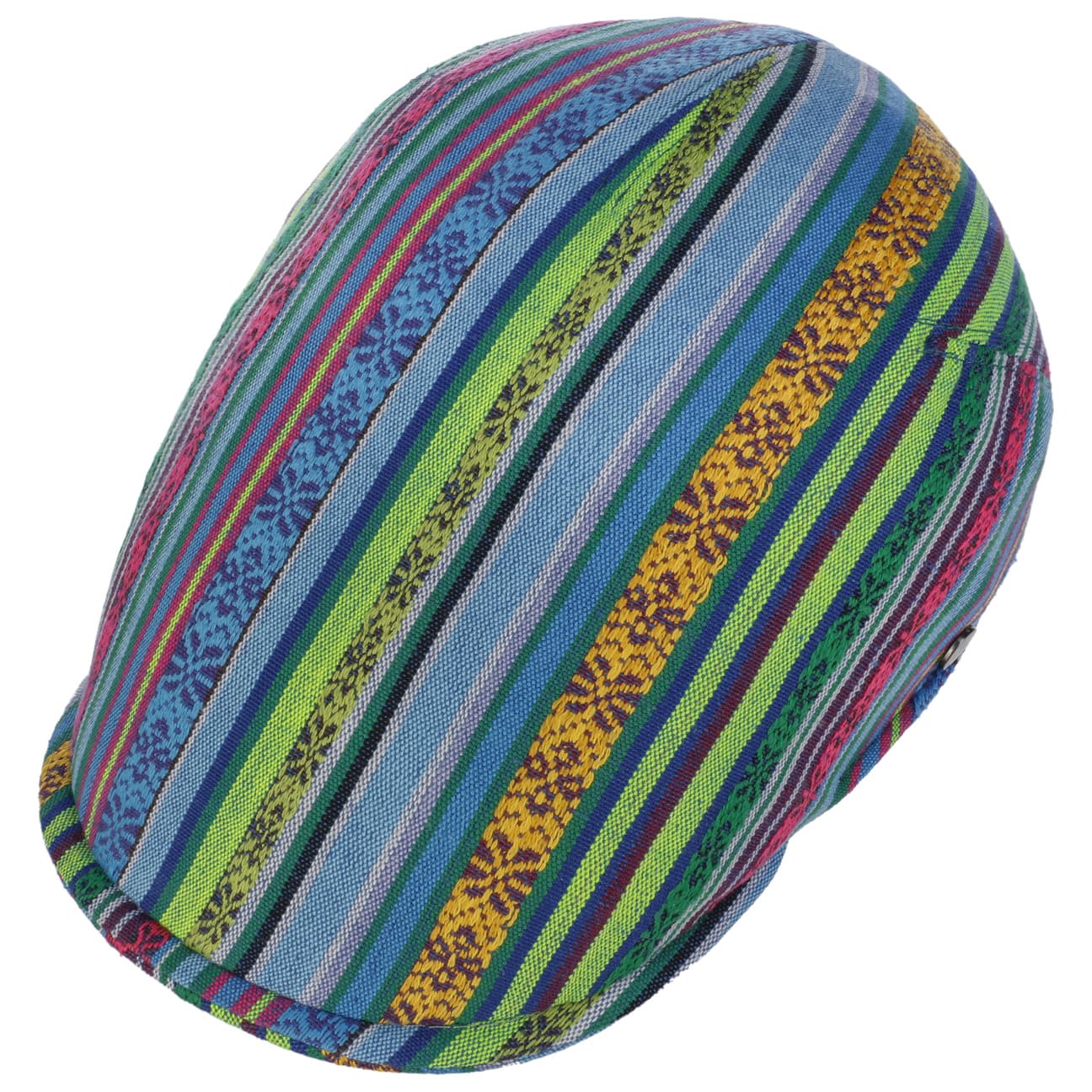 Lierys Fresh Stripes Flat Cap - Stylish Men's Cotton Baseball Hat for Casual Wear, Outdoor Activities & Fashion Accessories