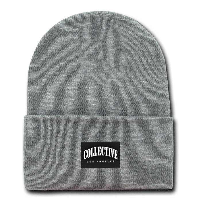 Collective Beanie Grey - Soft & Warm Unisex Winter Hat for Men & Women - Perfect for Skiing, Snowboarding & Outdoor Activities