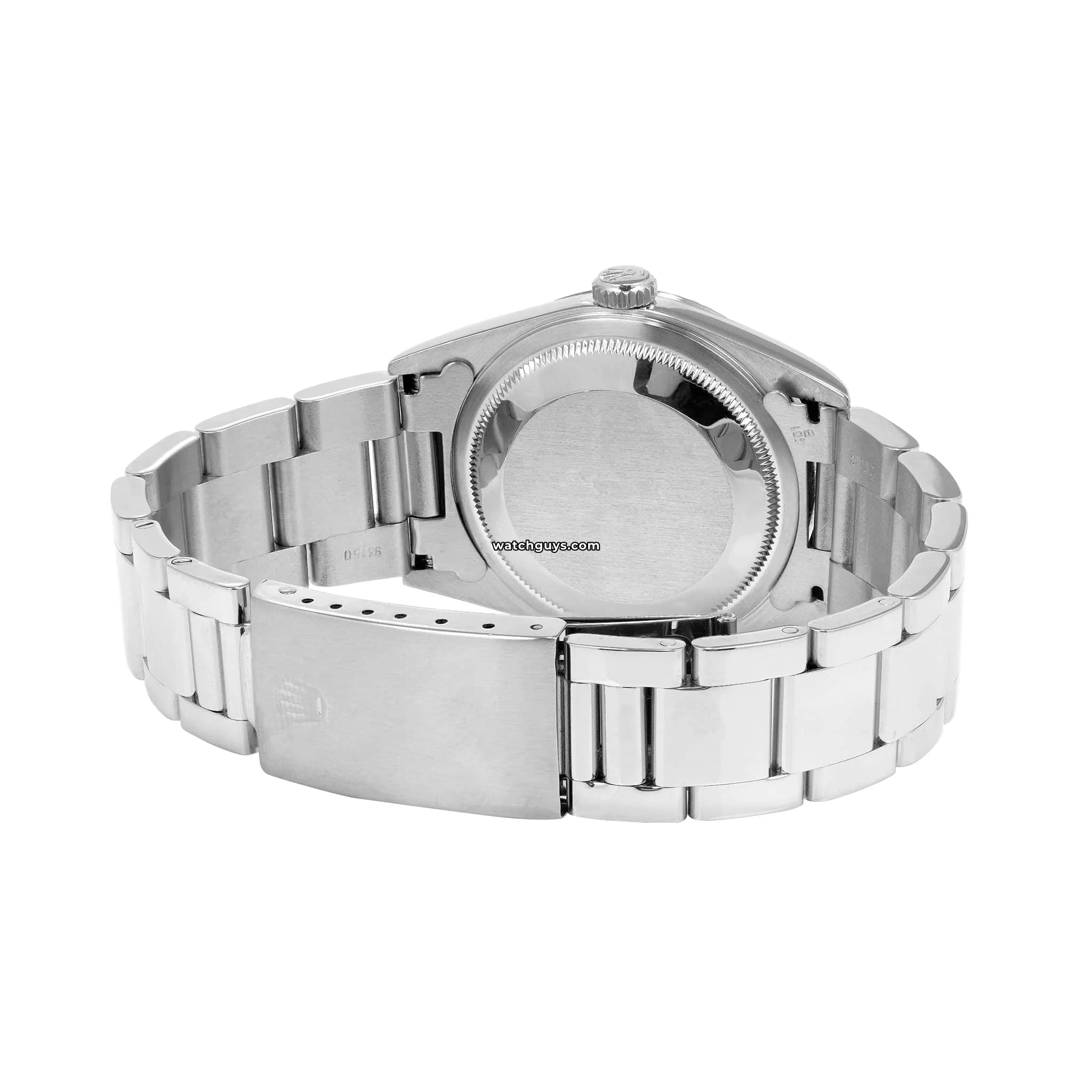 Rolex Datejust 16220 Men's Watch with Black Diamond Dial - Luxury Stainless Steel Timepiece for Business & Formal Occasions