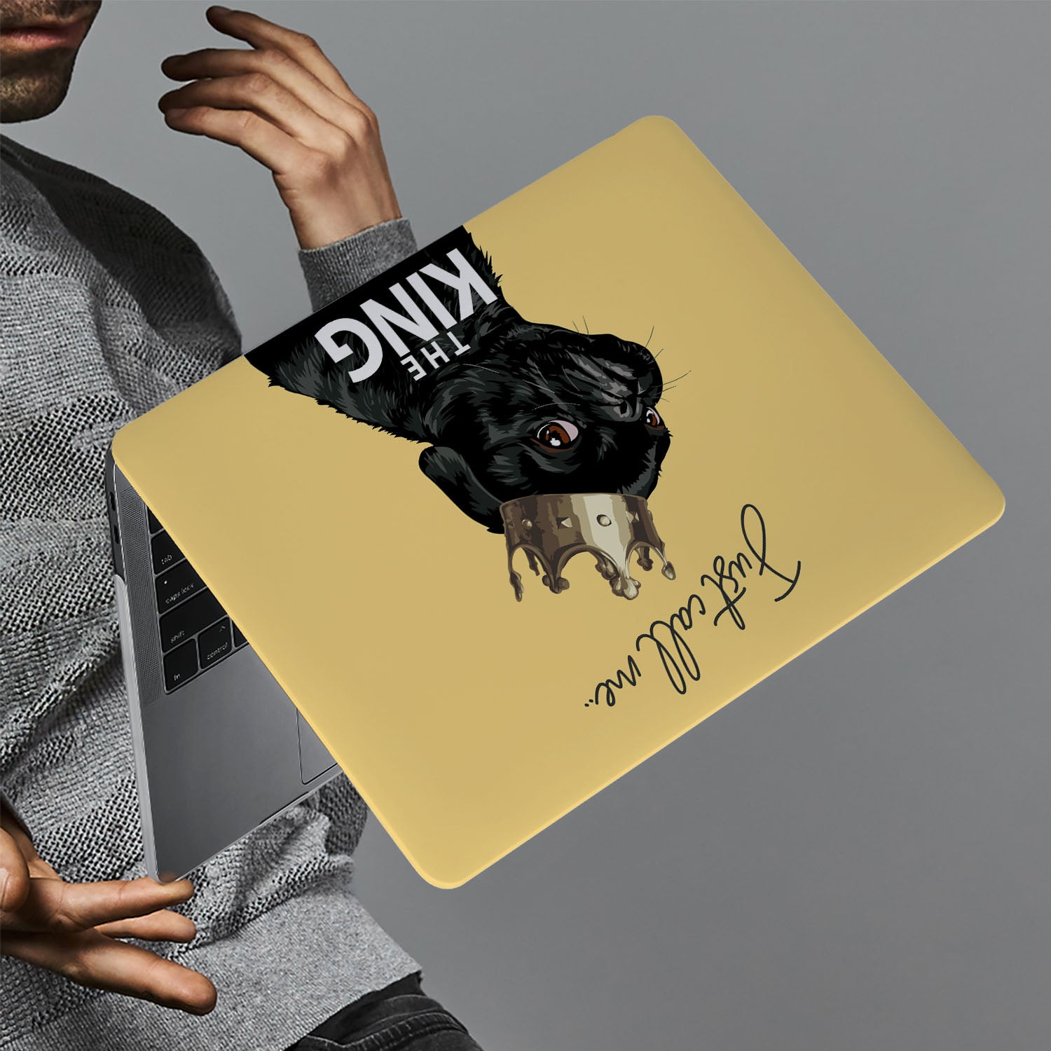 Funny Dog Design MacBook Case - Durable Protective Cover for MacBook Air/Pro - Perfect for Work, Travel & School Accessories