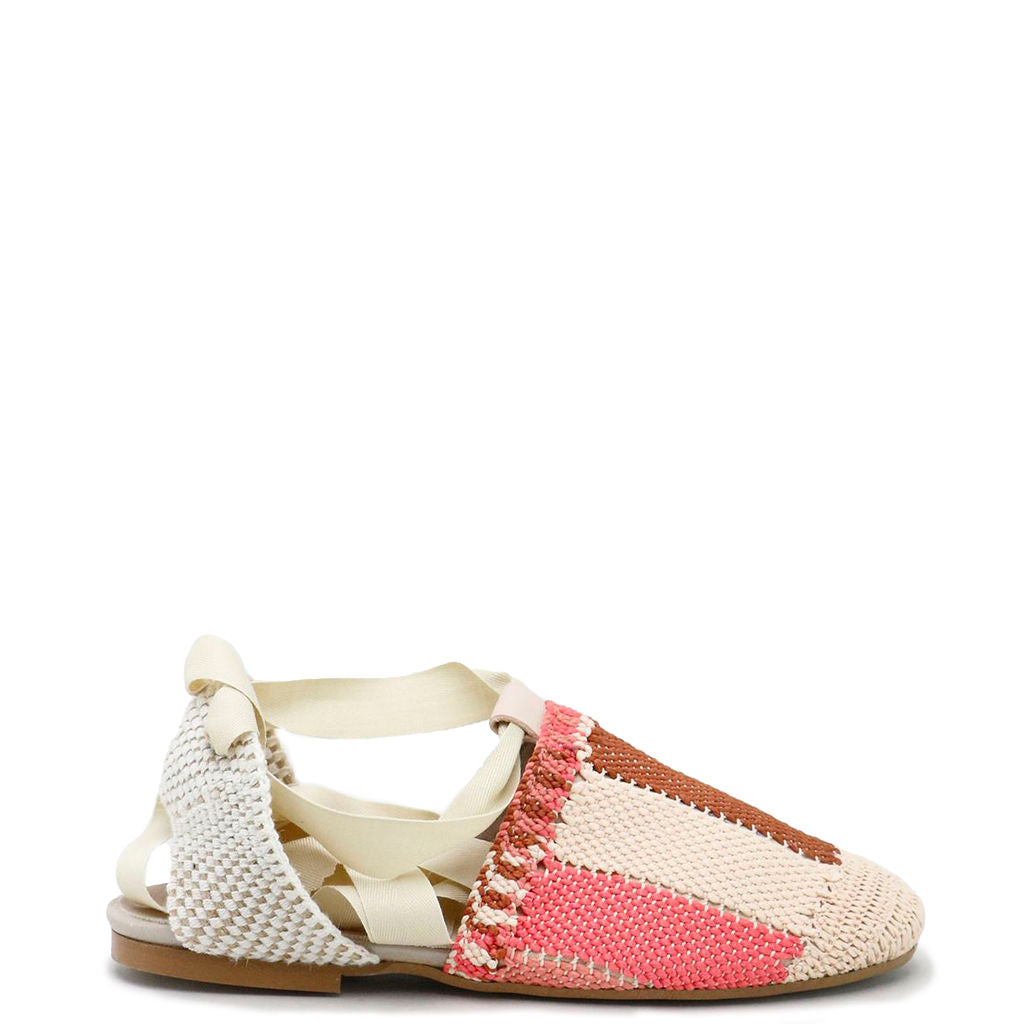 Coral Crochet Lace Shoes for Women - Elegant Summer Sandals with Bohemian Style | Perfect for Beach, Wedding & Casual Outfits