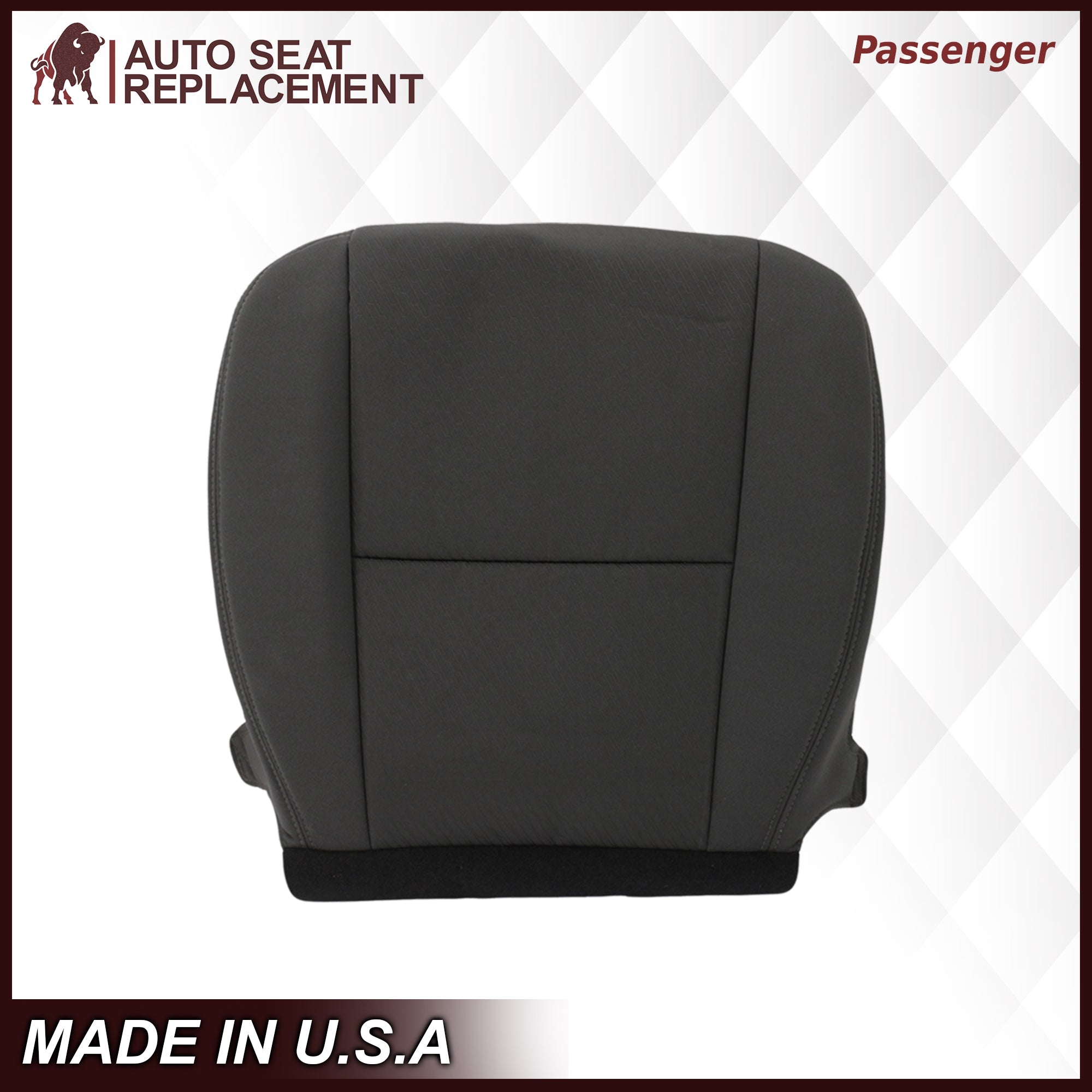 2007-2014 Chevy Tahoe Suburban Black Cloth Seat Covers - Custom Fit, Durable & Comfortable - Perfect for Road Trips, Daily Commutes & Family Adventures