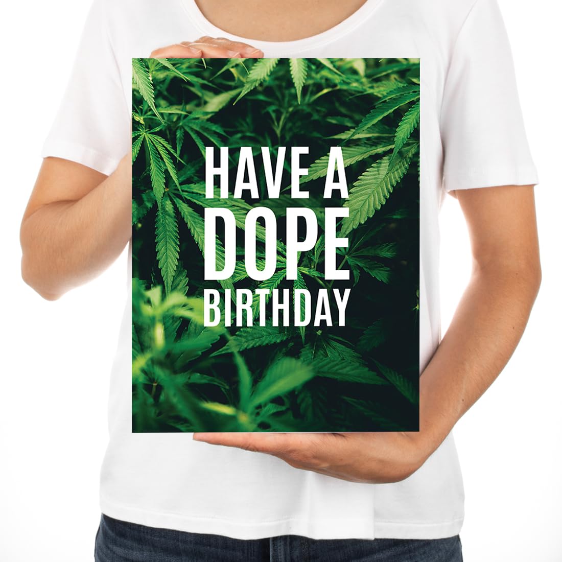 Funny Jumbo Birthday Card with Envelope - 8.5x11 Inch Oversized Greeting Card for Hilarious Celebrations | Perfect for Friends, Family & Coworkers | Andaz Press Dope Birthday Card for Parties & Special Occasions