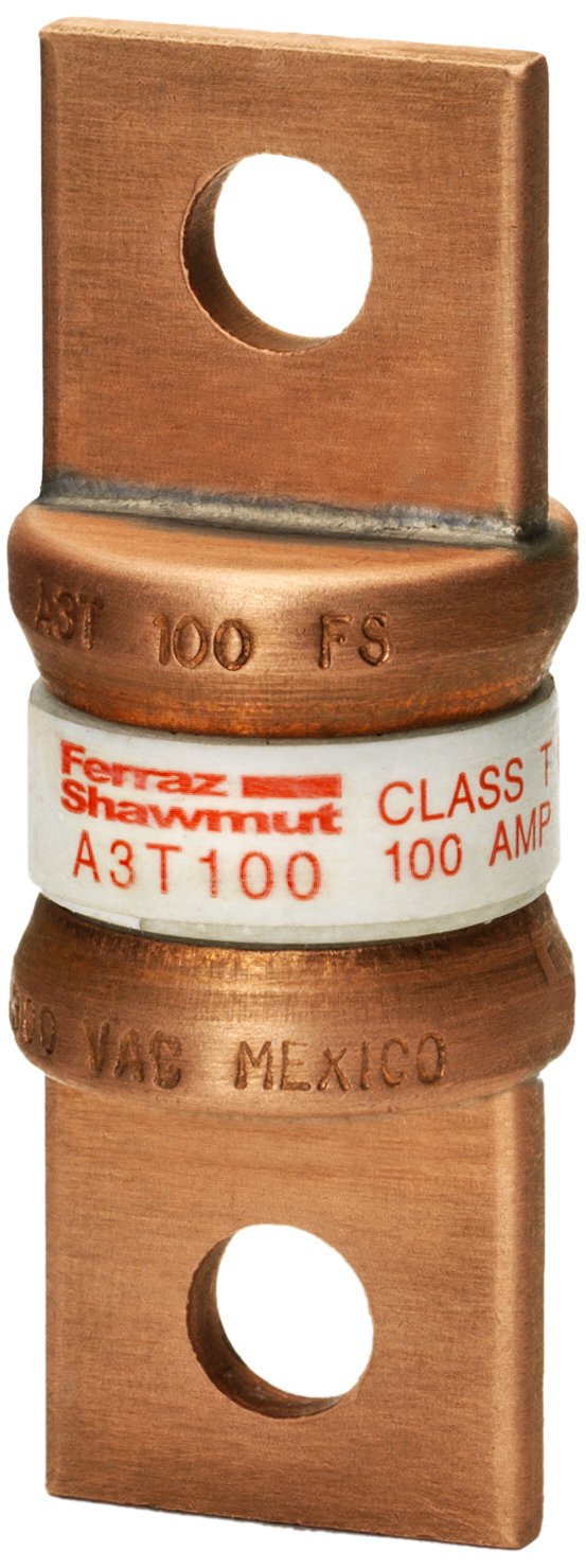 Mersen A3T100 300V 100A Fast-Acting Fuse 5-Pack - High Current Protection for Solar Panels, Industrial Equipment & Power Electronics