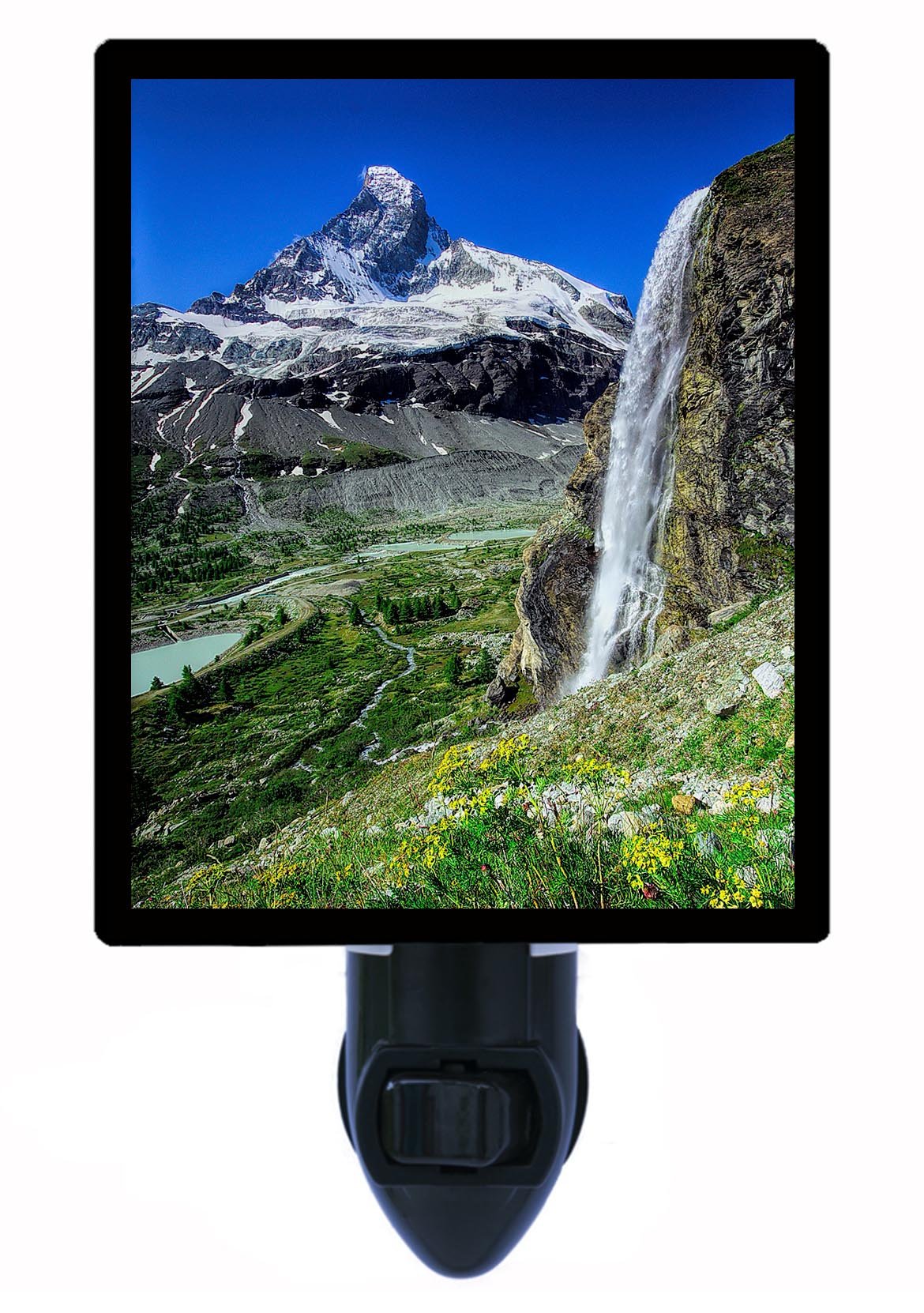 Matterhorn Switzerland Alps LED Night Light - Dimmable Bedroom Lamp for Kids & Adults, Perfect for Nursery, Hallway, and Relaxation