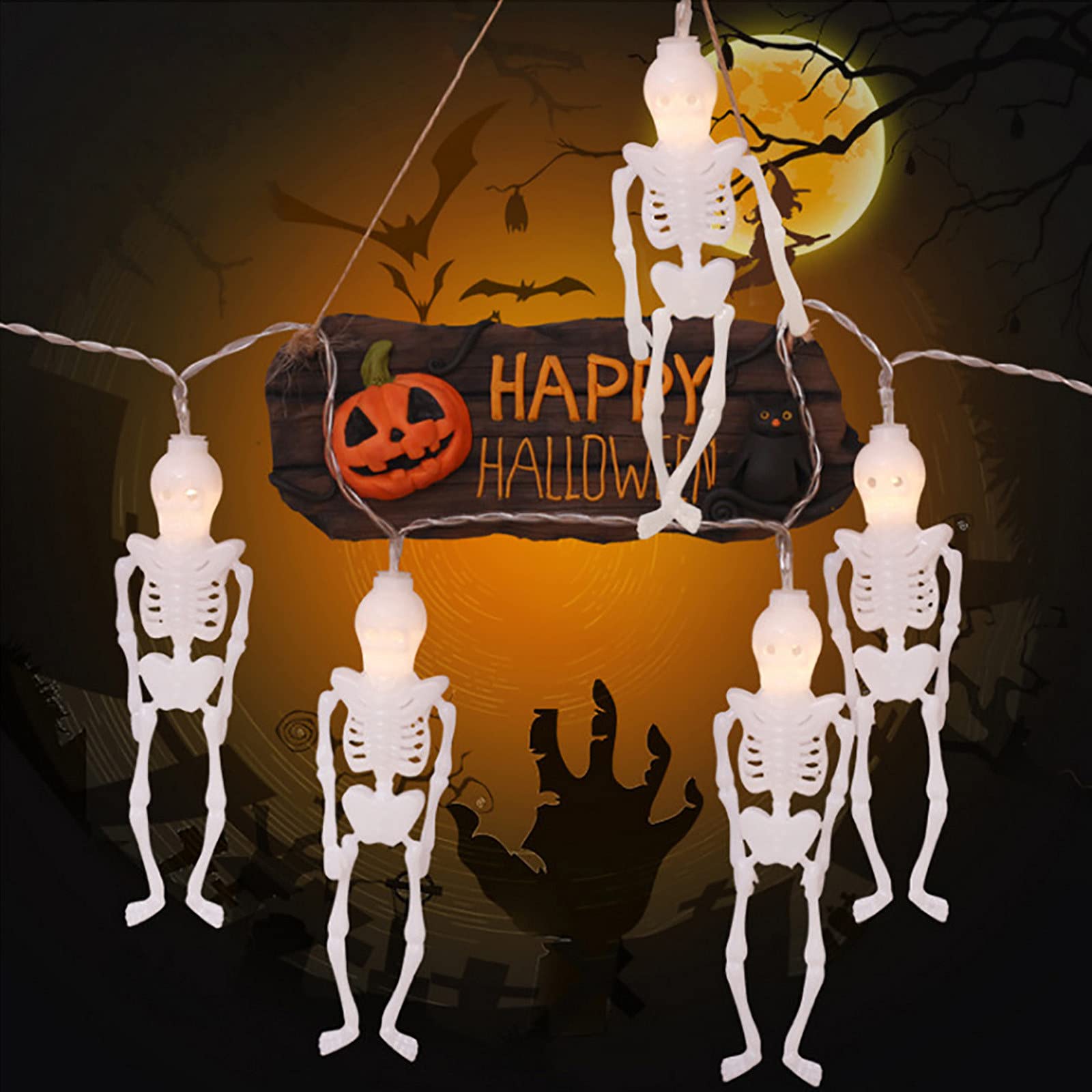 Shusuen Halloween LED String Lights - Waterproof Eyeball Lights for Indoor & Outdoor Decorations | Perfect for Halloween Party, Yard, Porch, and Haunted House Decor
