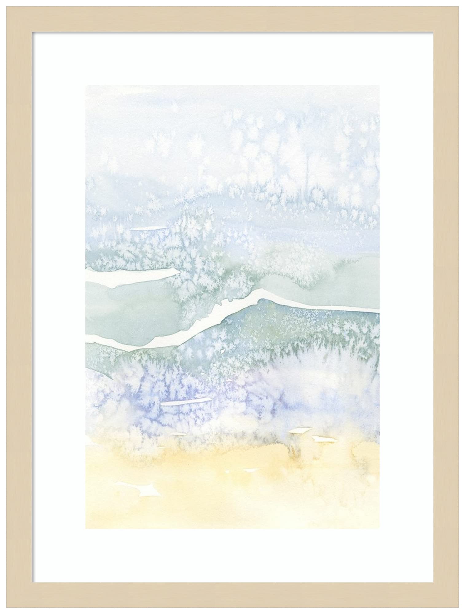 Emma Caroline Salty Seaside II Wood Framed Wall Art Print - 16x21 Inches, Svelte Natural Frame - Coastal Decor for Living Room, Bedroom & Office