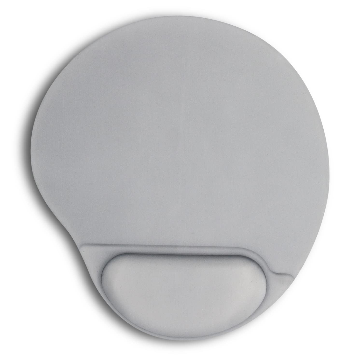 Ergonomic Mouse Pad with Wrist Support - Comfortable Non-Slip PU Base for Pain Relief - Perfect for Home Office, Gaming & Computer Work (Silver) | Reduce Wrist Strain During Long Work Sessions & Gaming Marathons