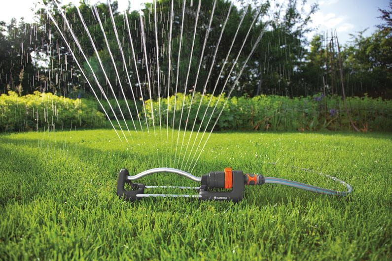 Gardena Aqua S 18700 20 Oscillating Sprinkler - Premium Lawn Watering System for Medium to Large Yards | Perfect for Grass, Gardens & Landscaping