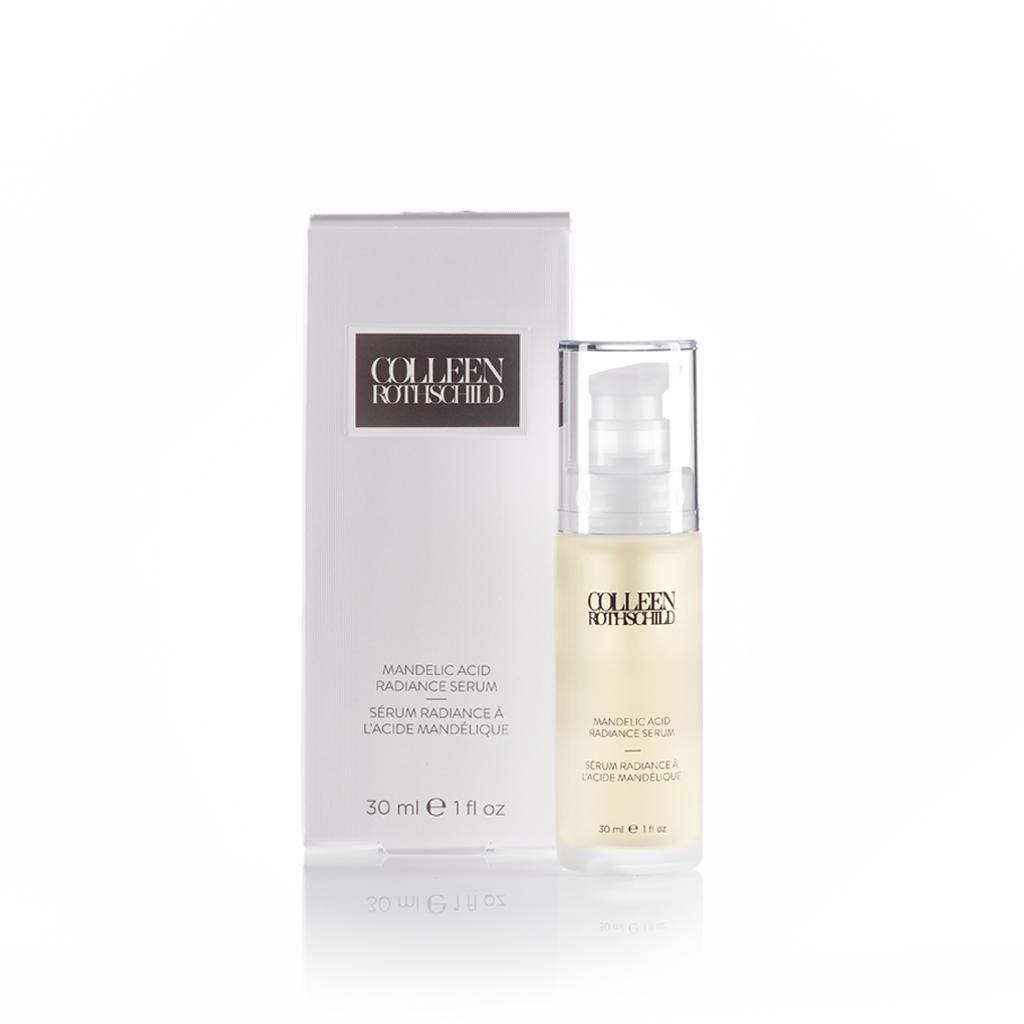 Best Mandelic Acid Radiance Serum for Glowing Skin - Brightening & Exfoliating Facial Treatment for Acne, Dark Spots & Uneven Tone - Perfect for Nighttime Skincare Routine