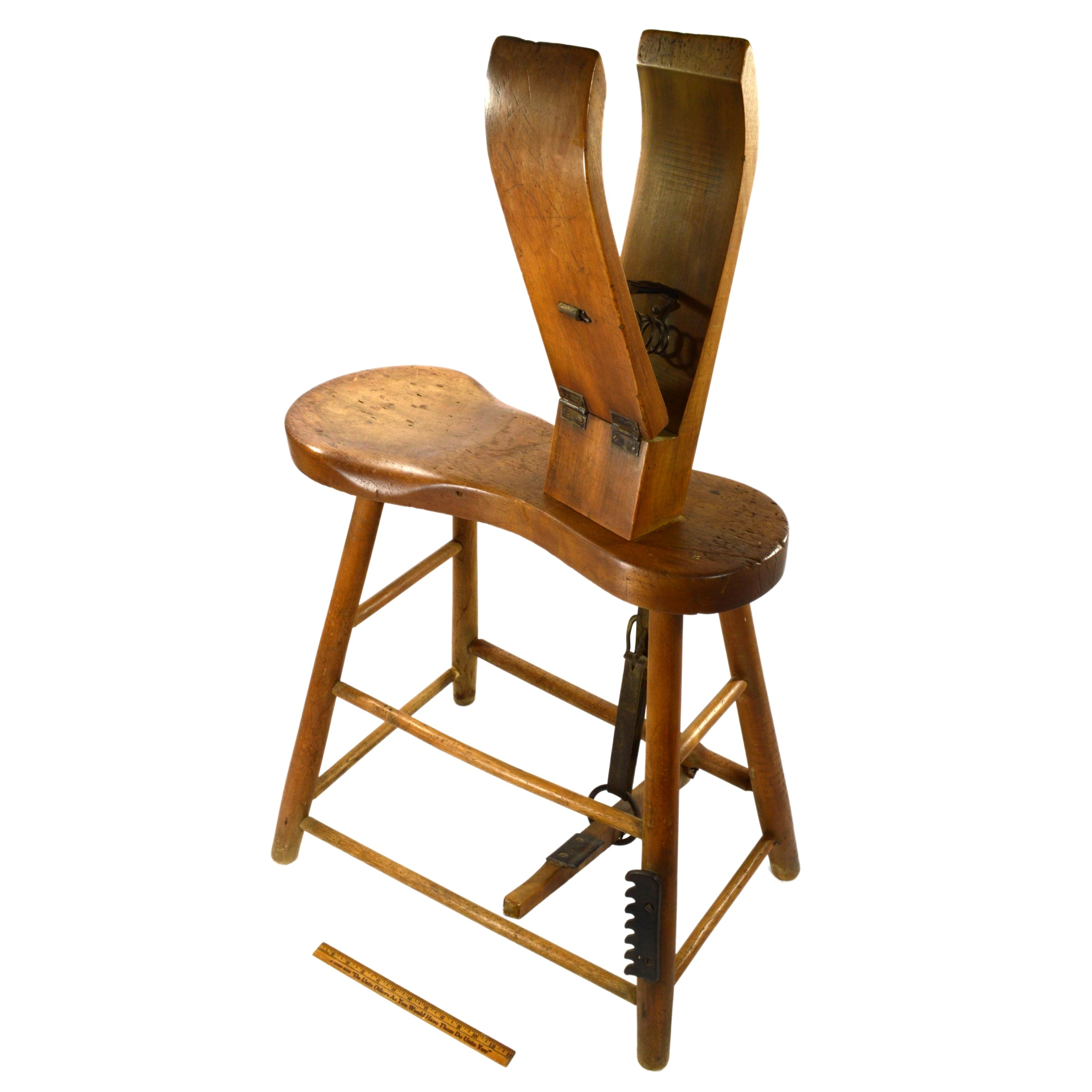 Vintage Leather Stitching Horse by J.D. Randall Co - Antique Saddle Maker's Vise for Leather Crafting, Shoe Repair & DIY Leatherworking Projects