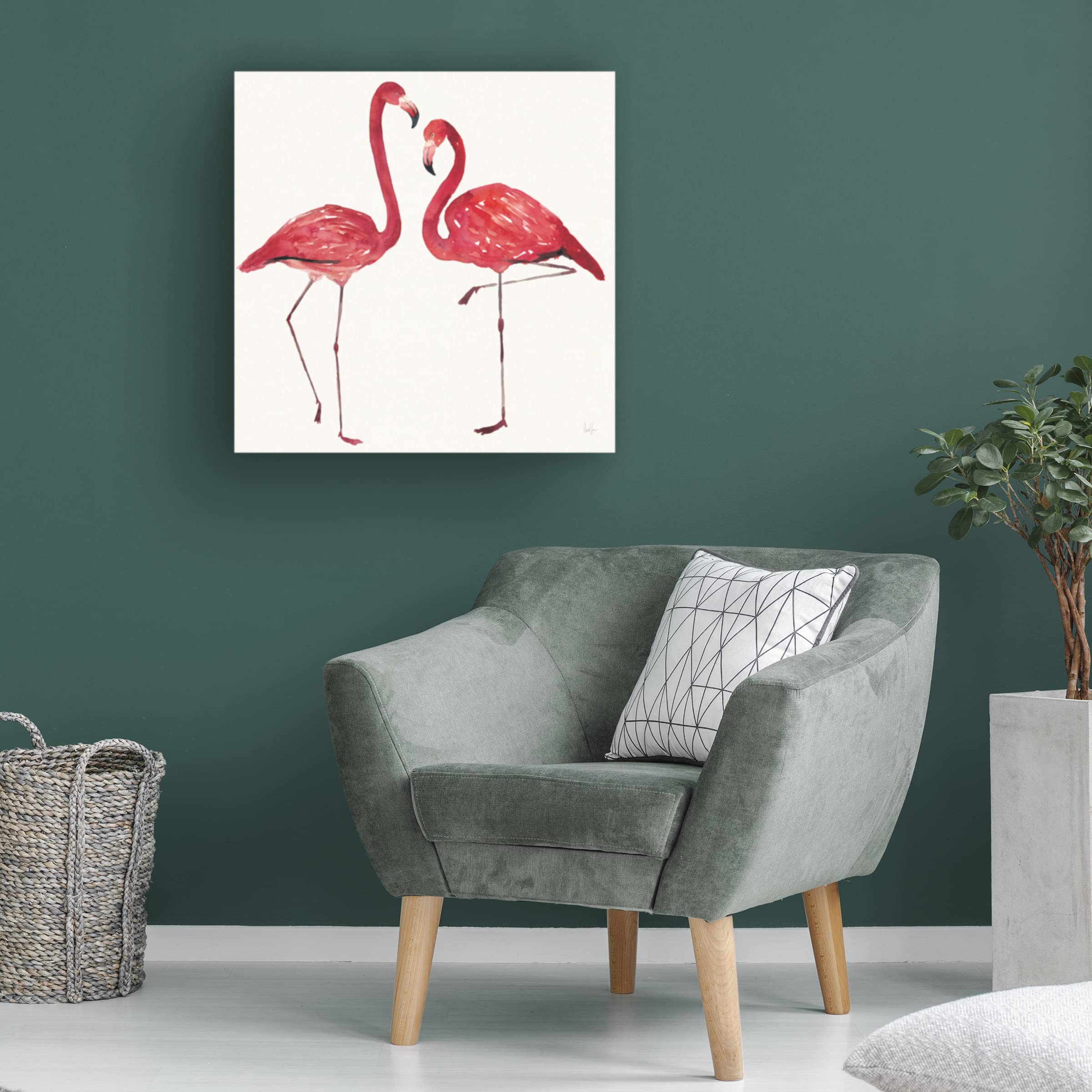 Harriet Sussman Tropical Fun Bird IV Canvas Wall Art - Modern Home Decor for Living Room, Bedroom & Office - Vibrant Tropical Bird Painting - Ready to Hang