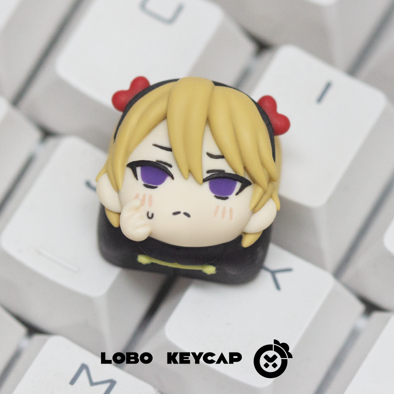 Kaguya-sama: Love Is War Anime Themed Resin Keycaps - Customizable Multi-Color Mechanical Keyboard Accessories for Gamers & Anime Fans