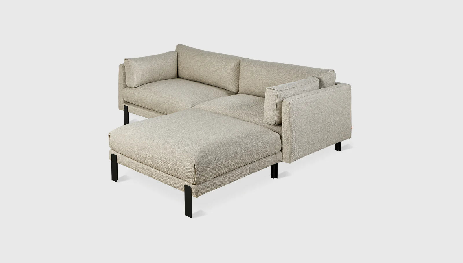 Silverlake Loft Bi Sectional Sofa - Modern 2-Piece Sectional Couch with Reversible Chaise for Living Room, Lounge & Apartment Decor