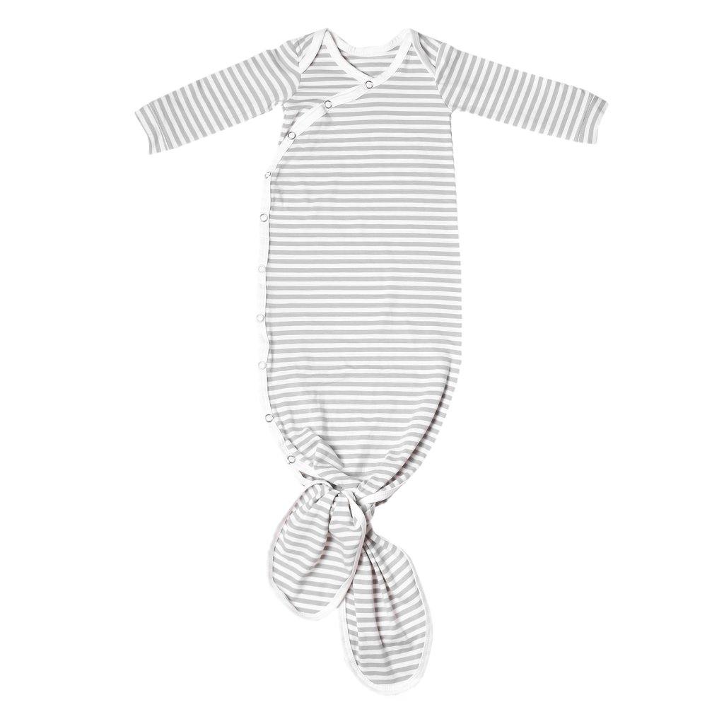 Soft Newborn Knotted Gown - Organic Cotton Baby Sleepwear for Boys & Girls - Perfect for Hospital, Photo Shoots & First Outfits