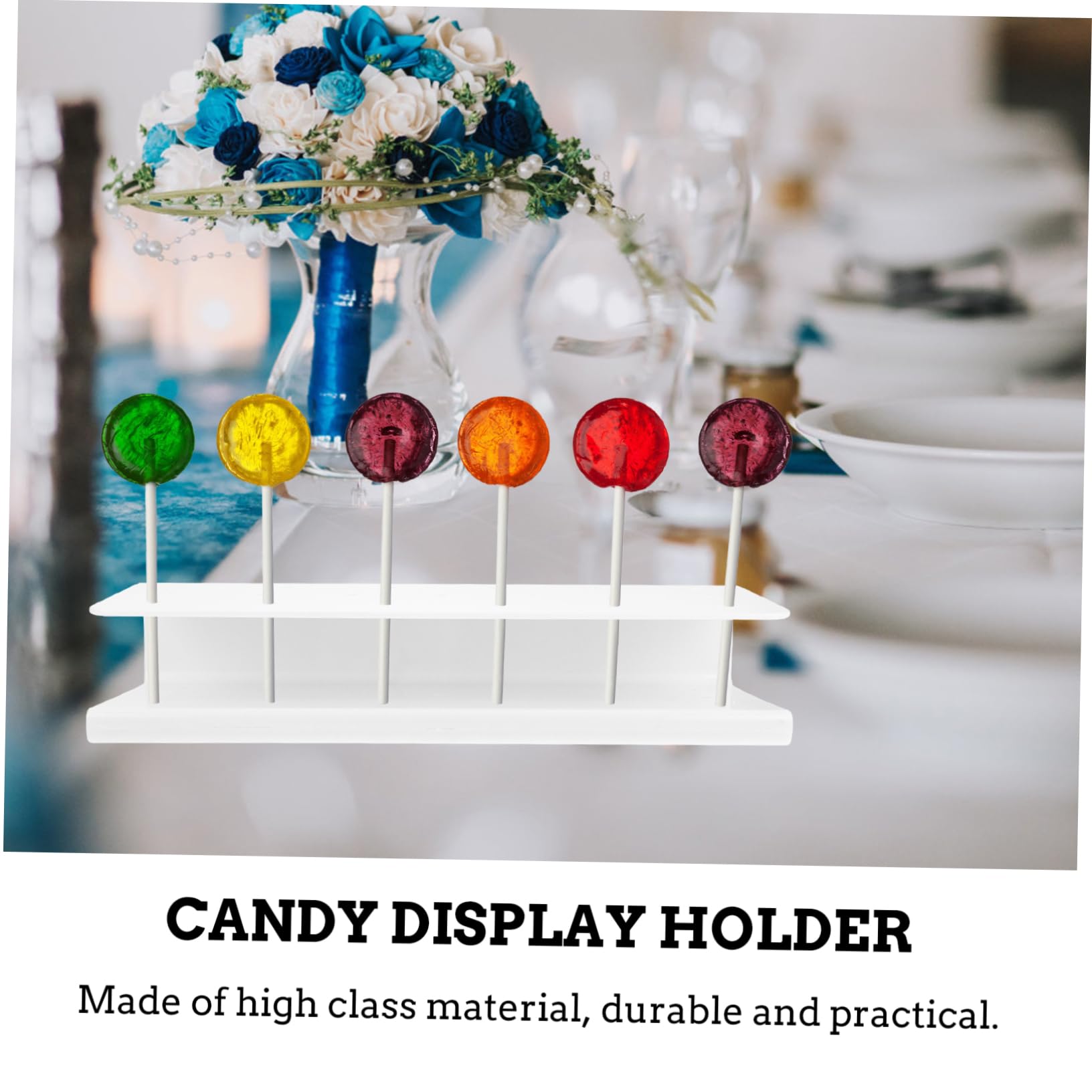 TOPBATHY Simple Dessert Stand Holder for Lollipops - Perfect for Birthday Party Decorations, Candy Buffets, and Sweet Table Displays