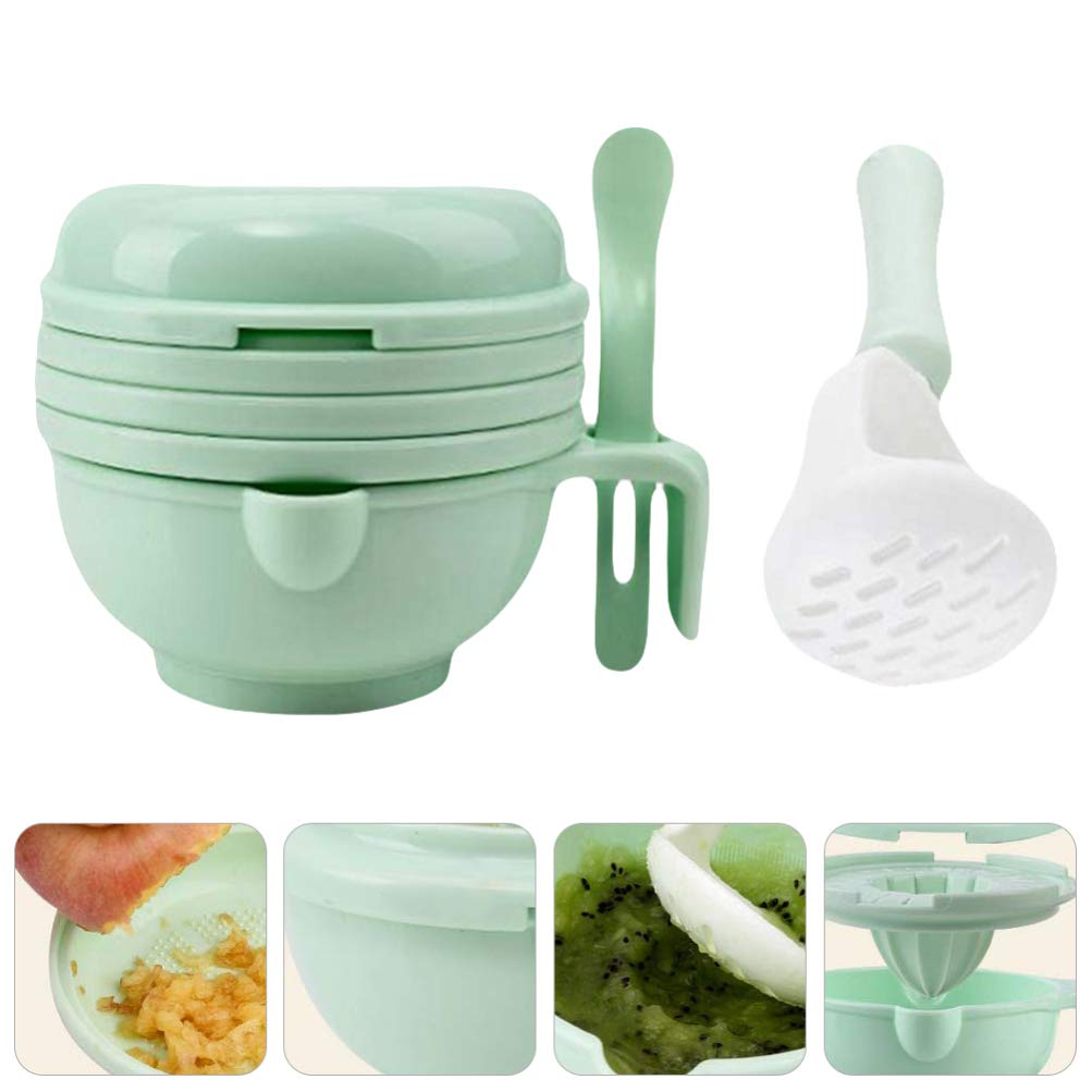 Portable Baby Food Maker & Masher - Mash & Serve Bowl for Fruits & Vegetables - Easy Baby Food Feeder & Ricer Tool - Perfect for Homemade Baby Puree & On-the-Go Feeding