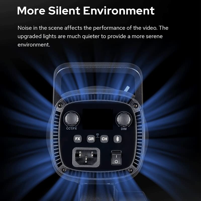Godox SL-60W Upgraded Version SL60IID 70W LED Video Light with 8 FX Effects, APP Control & Bowens Mount - Portable Continuous Lighting for YouTube Videos, Live Streaming, Photography, and Studio Shooting