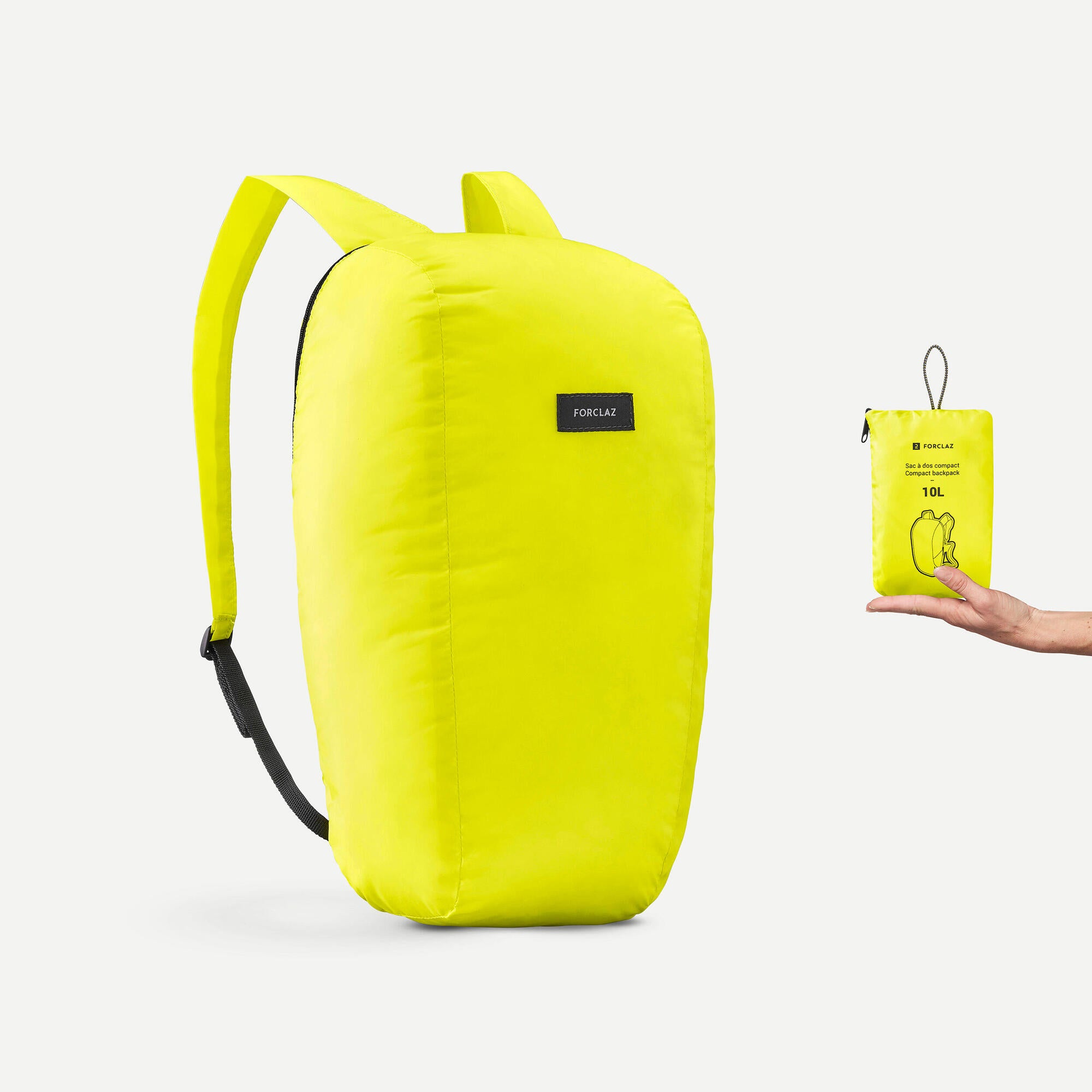 Forclaz Ultra Compact 10L Lightweight Hiking Backpack - Perfect for Day Trips, Travel & Outdoor Adventures