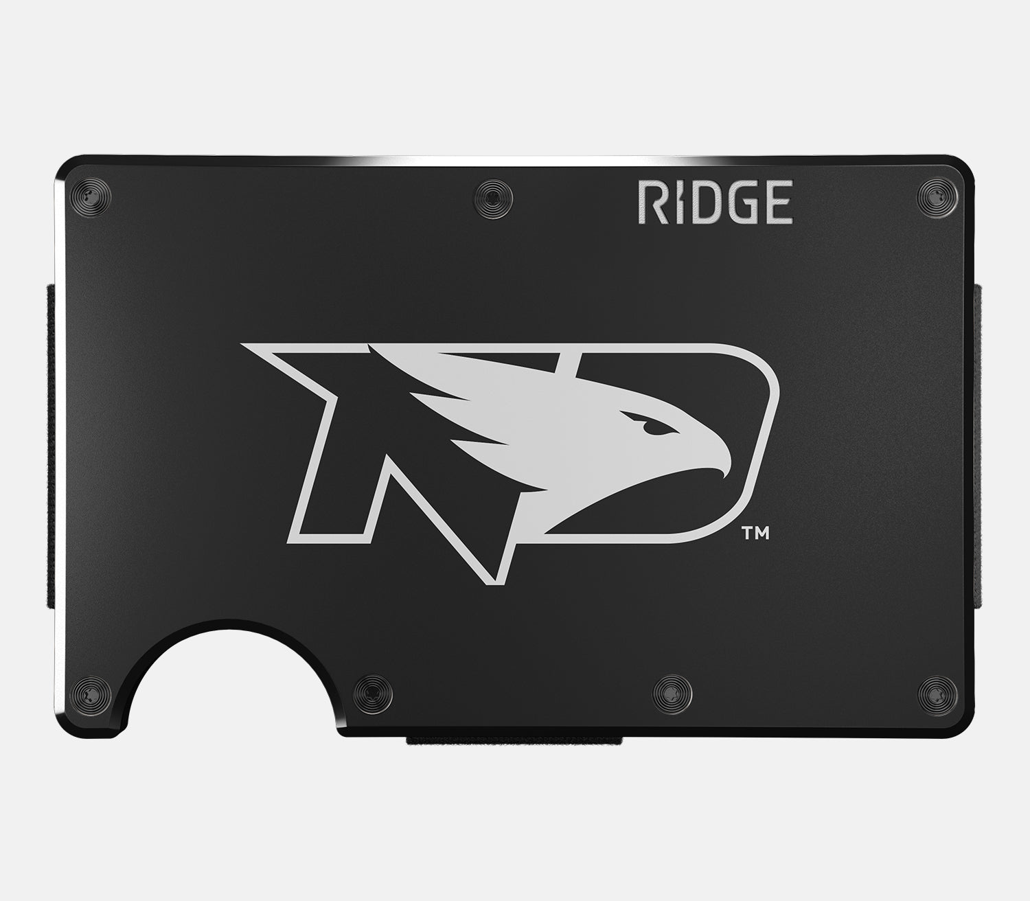 Ridge Wallet for Men - Slim RFID Blocking Minimalist Front Pocket Wallet - Perfect for Everyday Carry & Travel - North Dakota Fighting Hawks Design