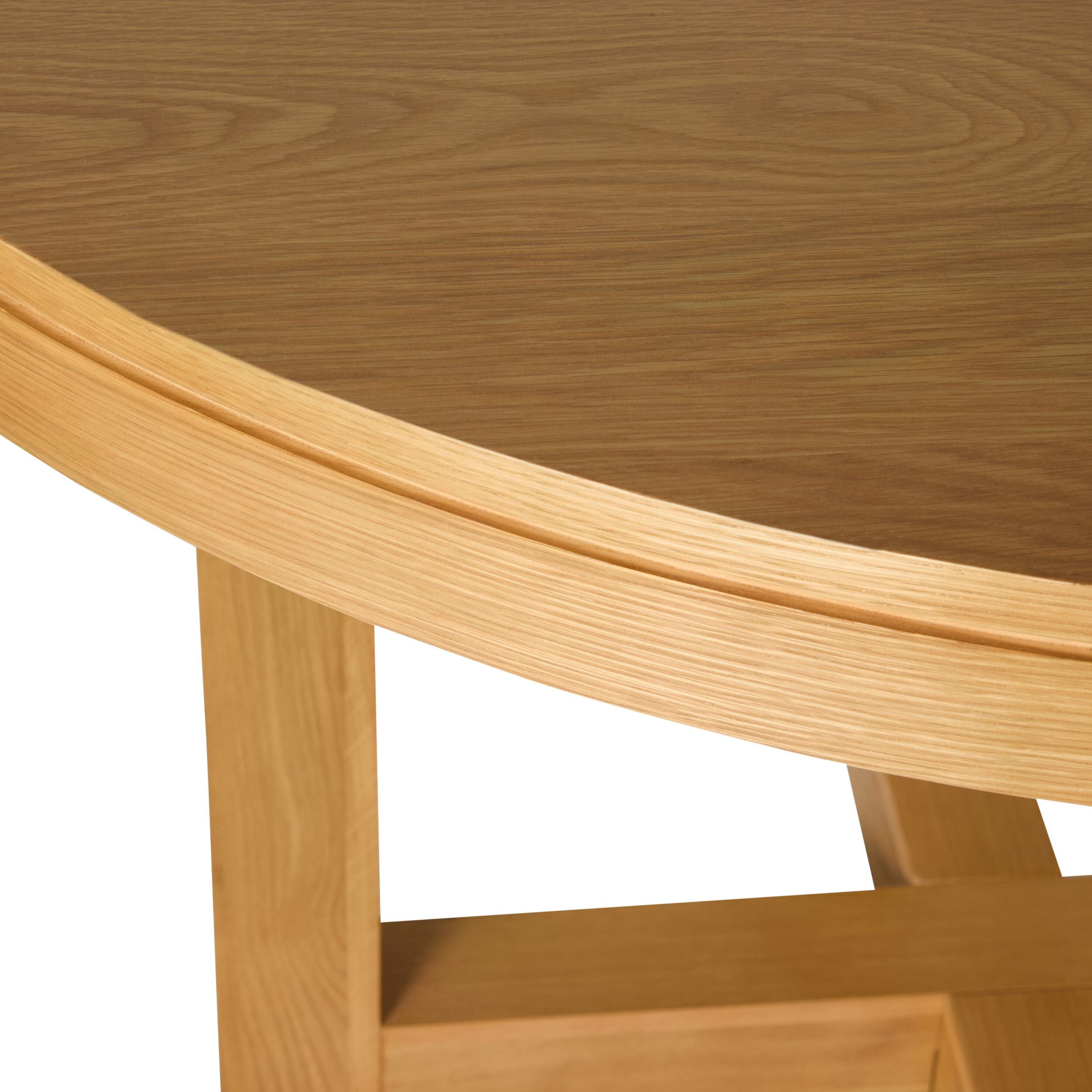 Avalon Light Oak Round Dining Table - Modern Kitchen & Dining Room Furniture for Small Spaces & Family Gatherings