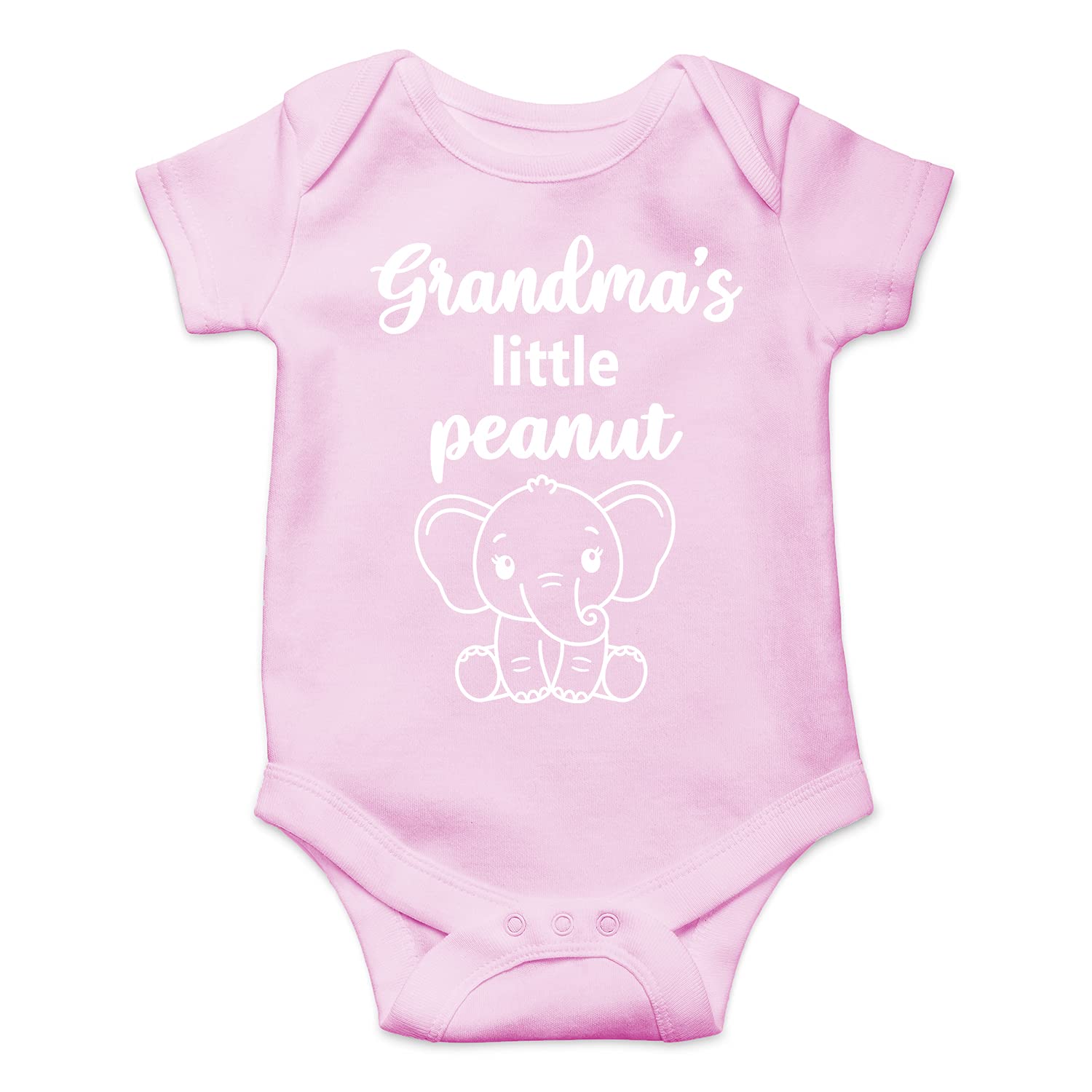 Grandma's Little Peanut - Cute Funny Baby Bodysuit for Newborn Boys | Soft Cotton Romper Onesie for Infants 0-12 Months | Perfect for Family Photos, Playtime & Everyday Wear