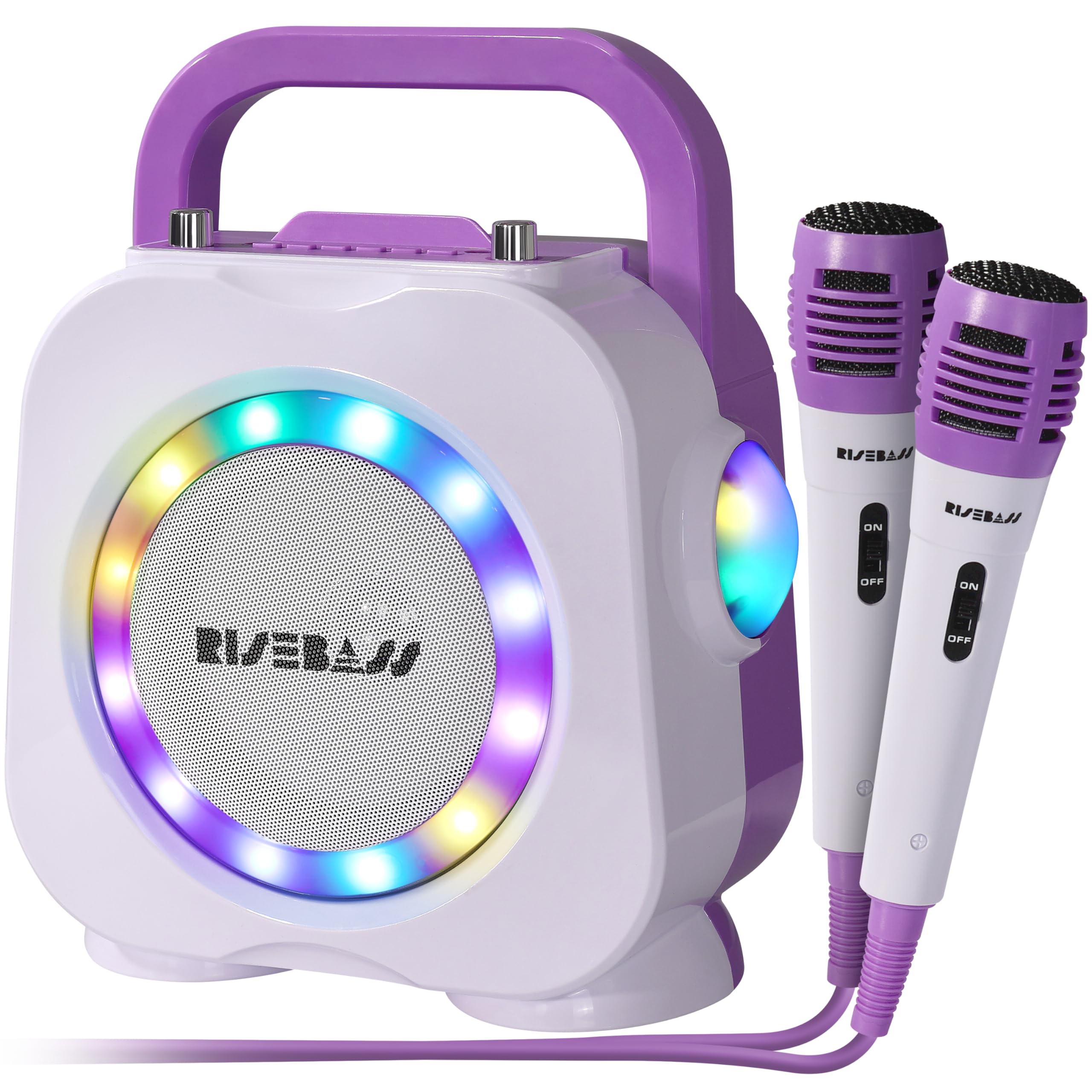 Kids Karaoke Machine with Bluetooth Speaker & 2 Microphones - Portable Singing Toy for Boys & Girls Ages 2+ | Perfect Birthday Gift for Home Parties, Playdates & Family Entertainment